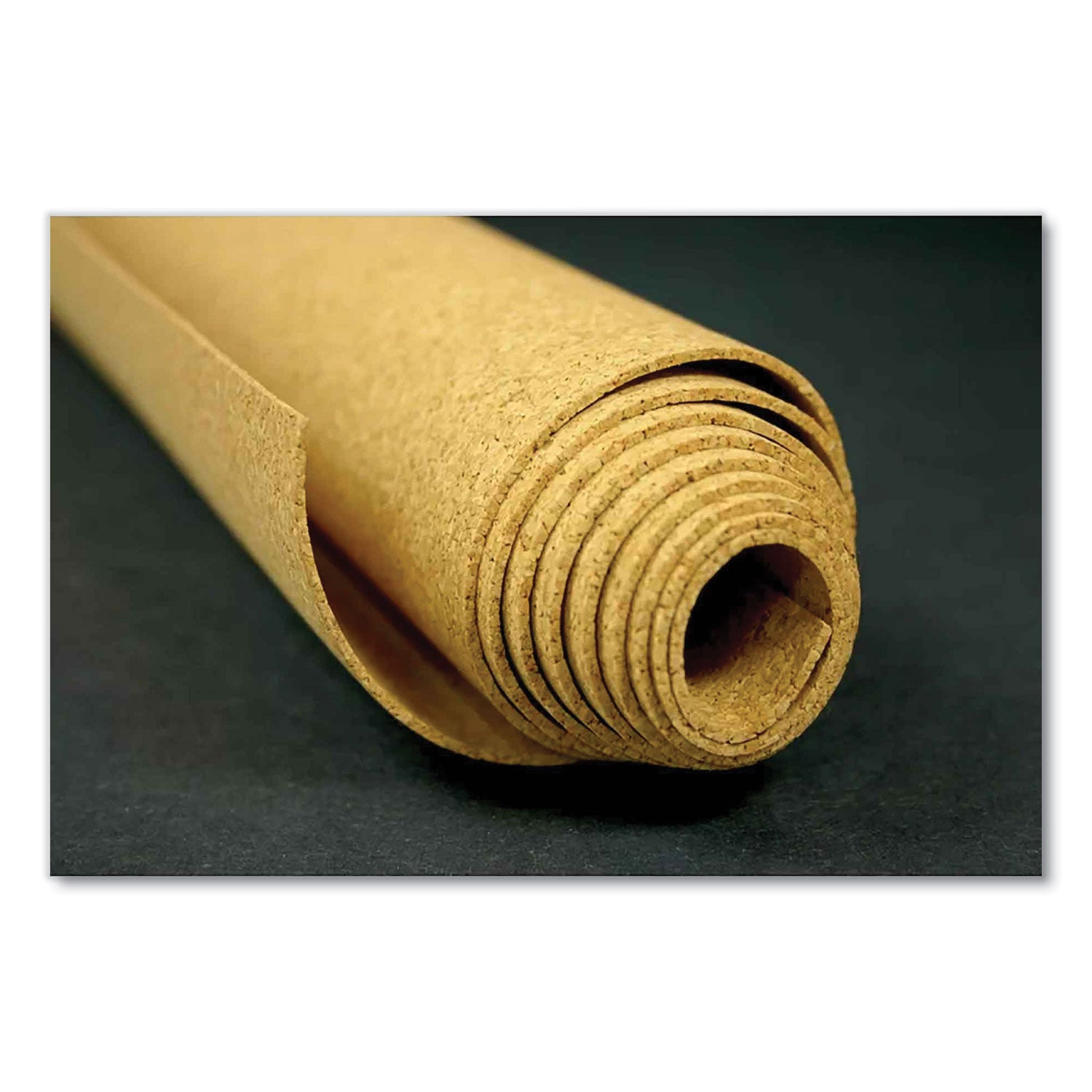 Ghent Natural Cork Roll, 48.5" x 0.25" x 144", Natural Brown