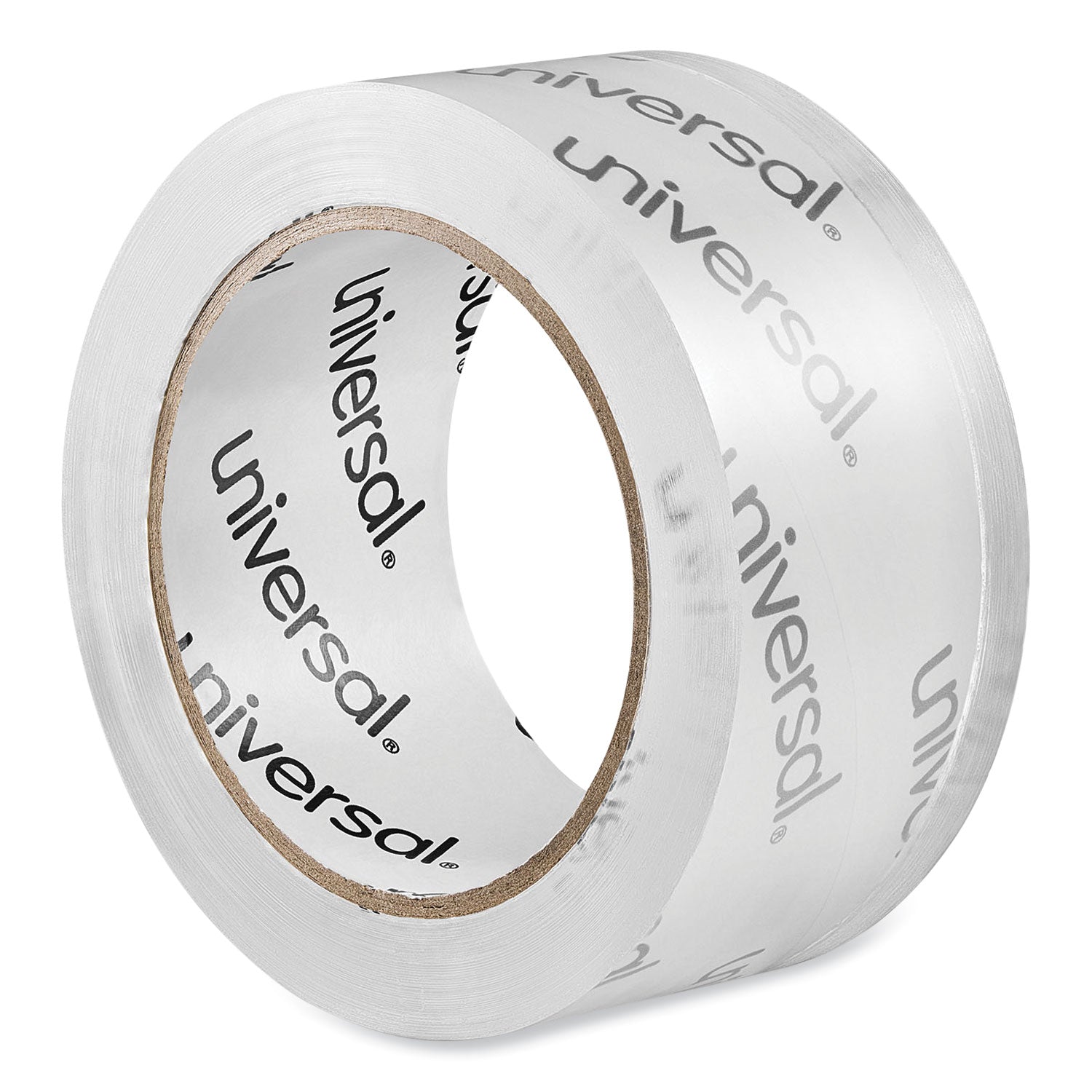 Universal® Heavy-Duty Acrylic Box Sealing Tape, 3" Core, 1.88" X 54.6 Yds, Clear, 6/pack