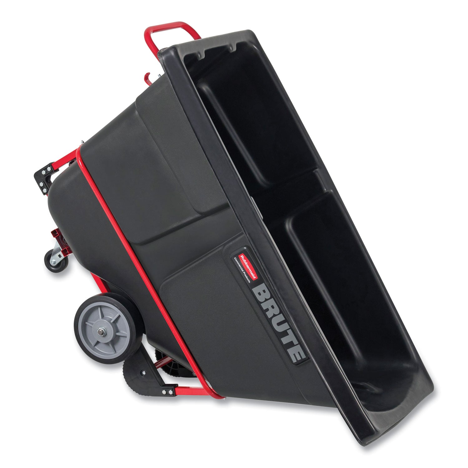 Rubbermaid® Commercial 0.5 cu yd BRUTE Rotomolded Tilt Truck, 850 lb Capacity, Black