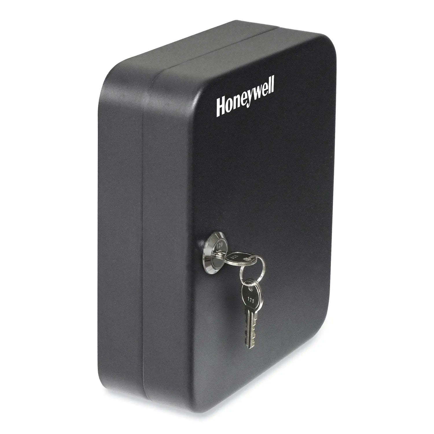24-Slot Key Box, 6.3 x 2.9 x 7.8, Steel, Black Honeywell Flipcost