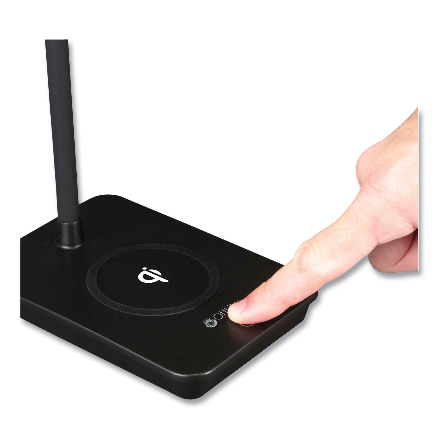 OttLite® Wellness Series Infuse LED Desk Lamp with Wireless and USB Charging, 15.5" High, Black