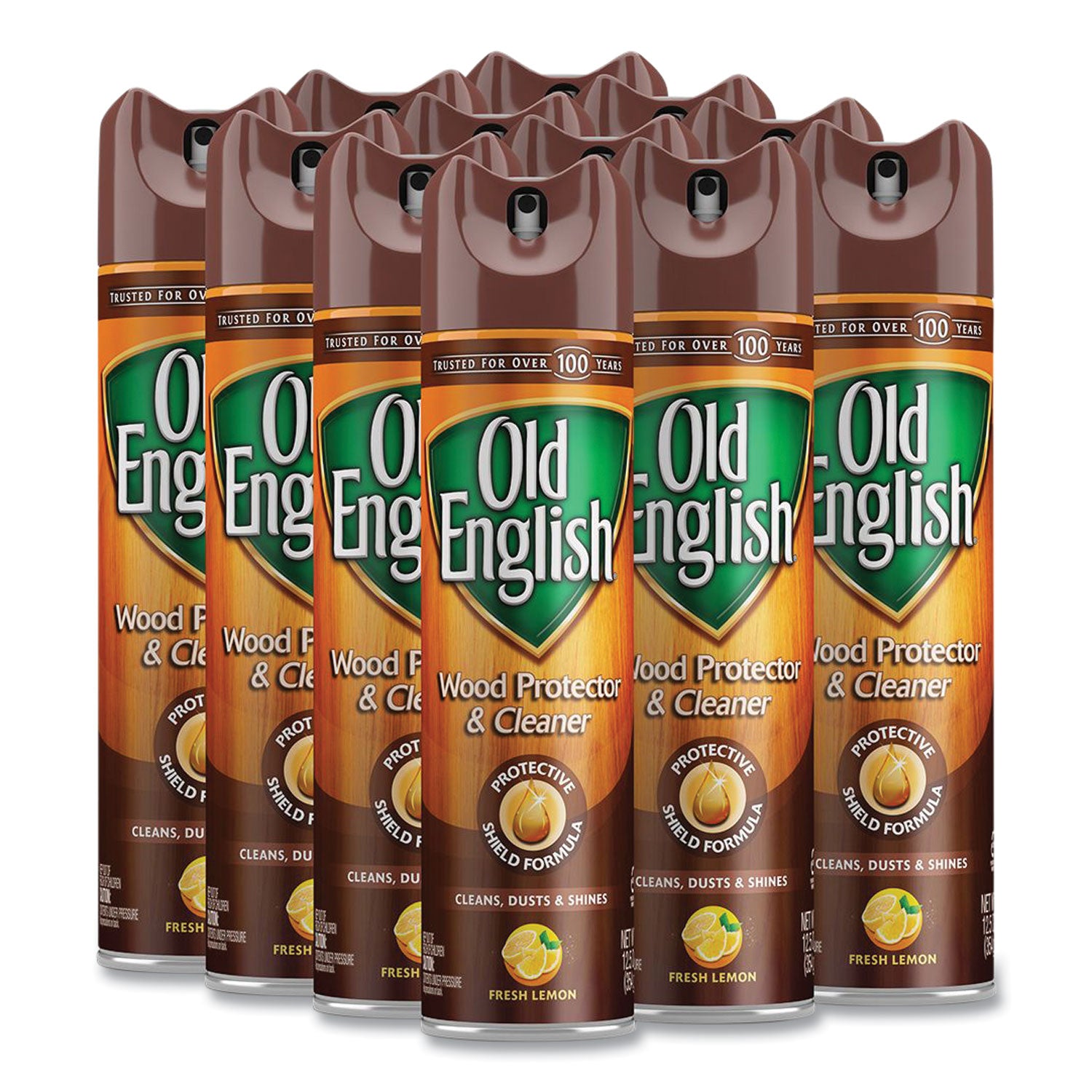 OLD ENGLISH® Furniture Polish, Fresh Lemon Scent, 12.5 Oz Aerosol Spray