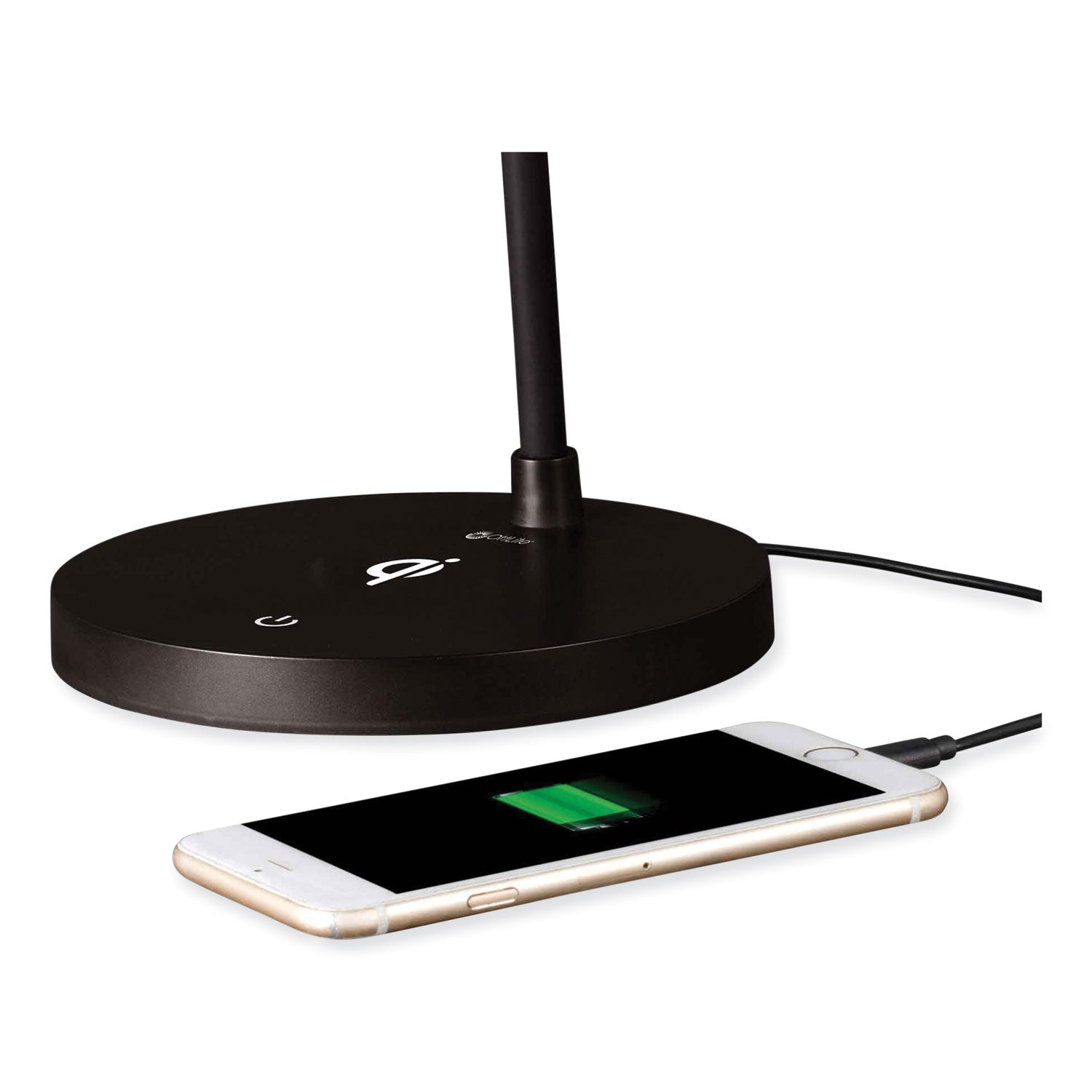 OttLite® Wellness Series Shine LED Desk Lamp, 12" to 17" High, Black