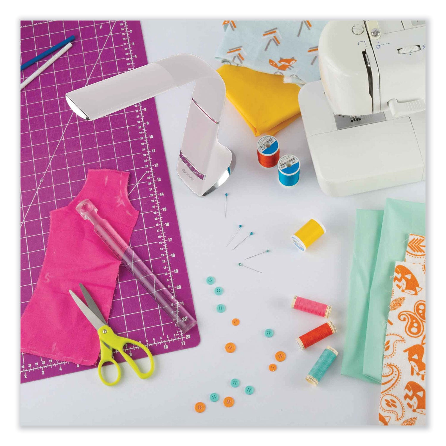 OttLite® Wellness Series Recharge LED Desk Lamp, 10.75" to 18.75" High, White