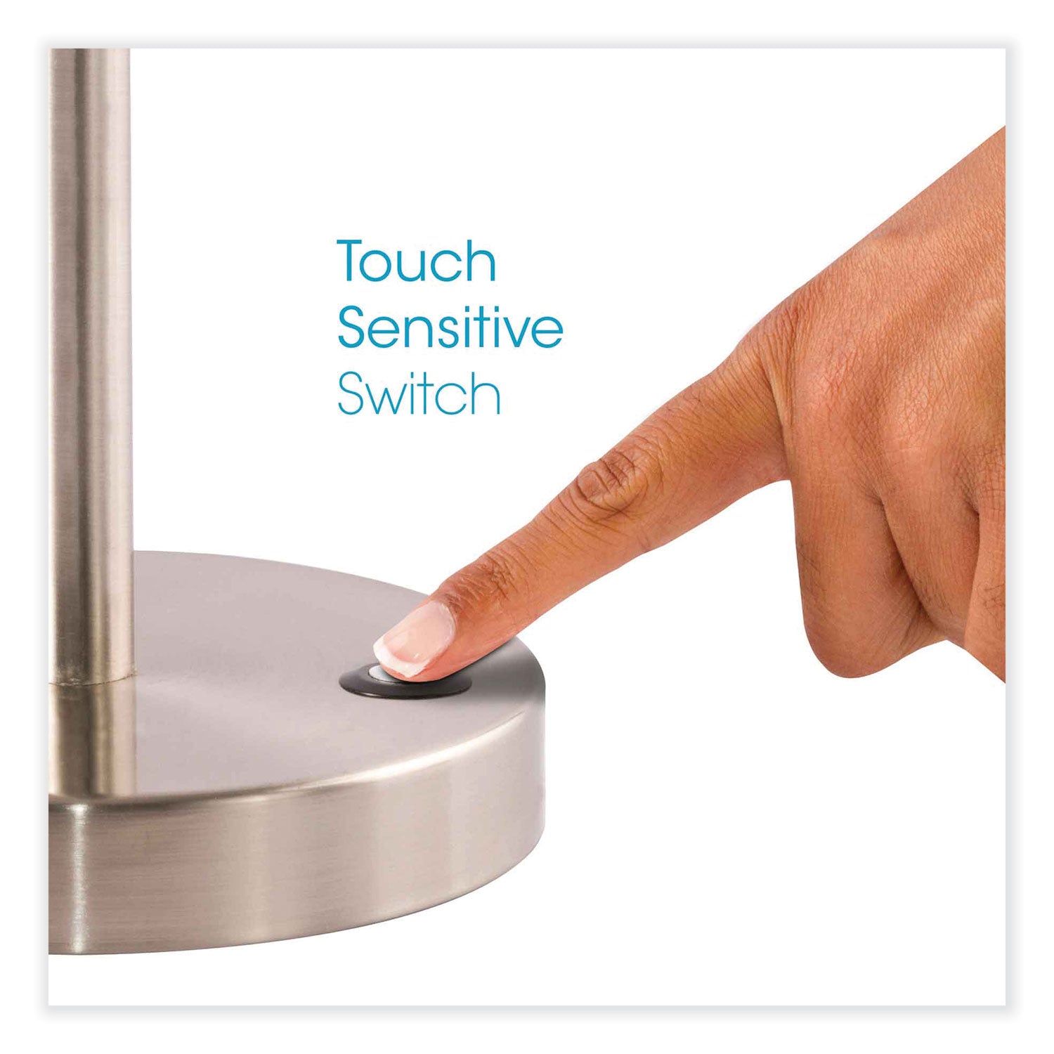 OttLite® Wellness Series Harmonize LED Desk Lamp, 5" to 19" High, Silver