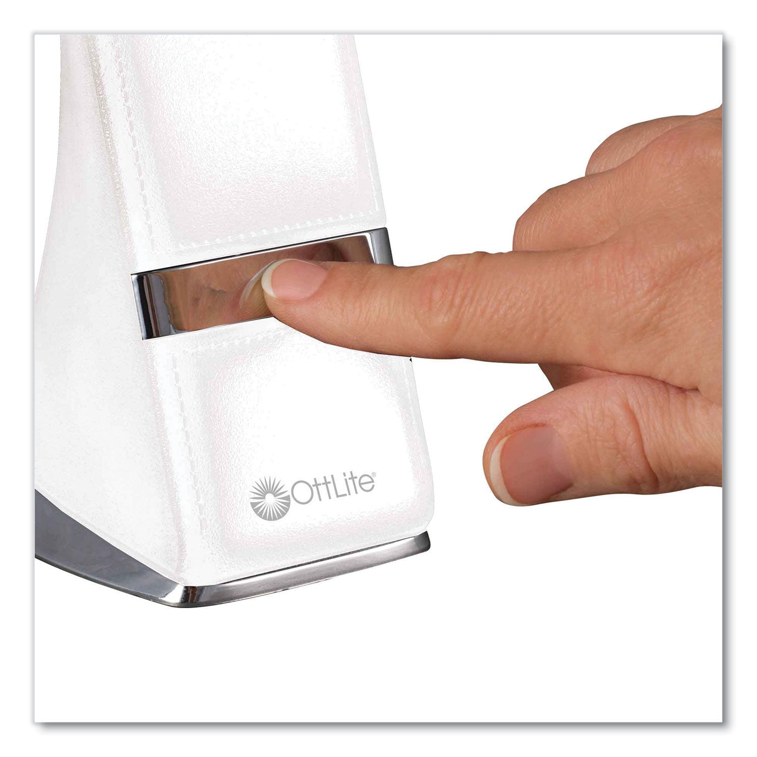 OttLite® Wellness Series Recharge LED Desk Lamp, 10.75" to 18.75" High, White