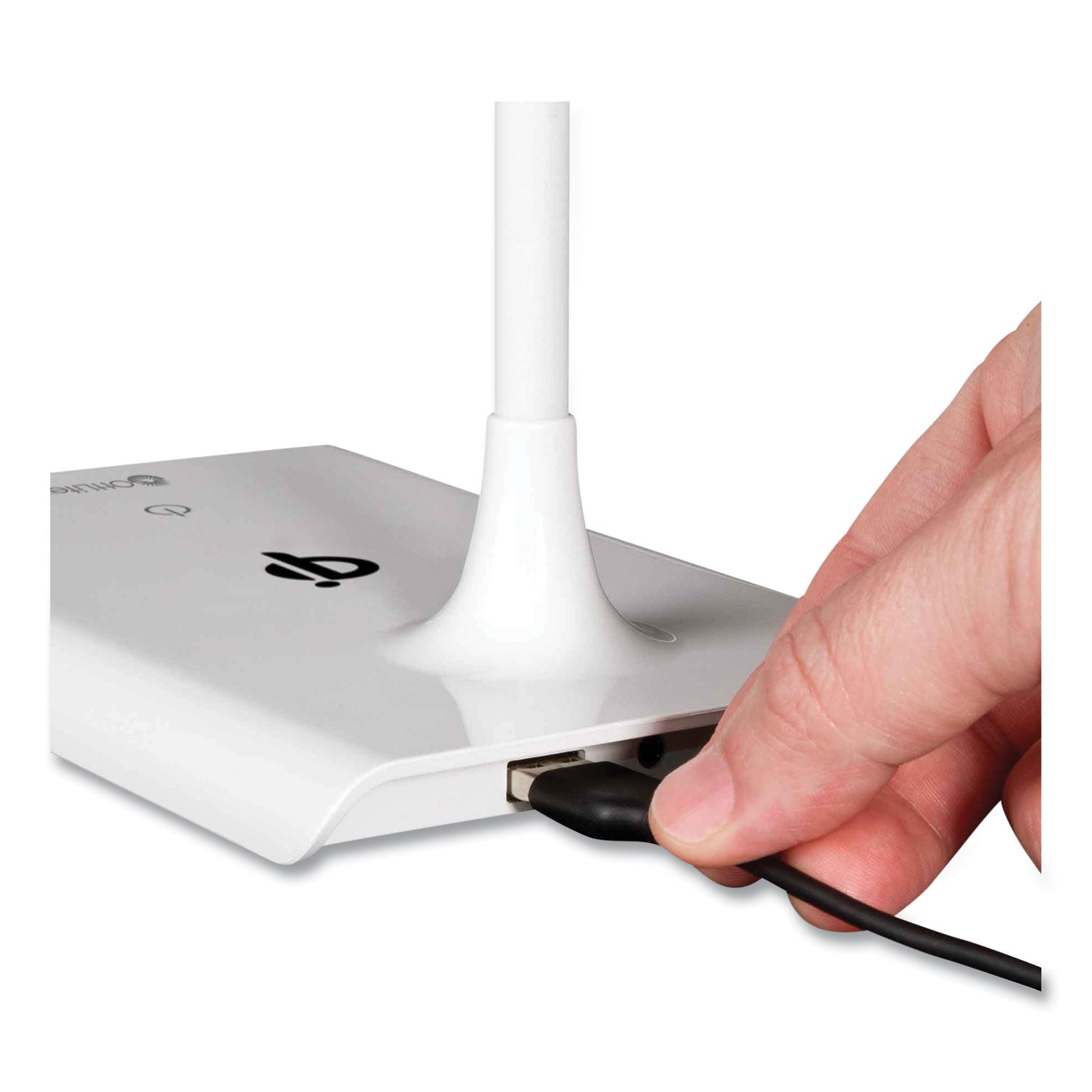 OttLite® Wellness Series Power Up LED Desk Lamp, 13" to 21" High, White