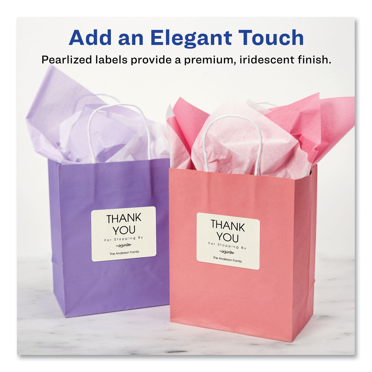 Avery® Rectangle Labels, Inkjet/laser Printers, 3 X 3.75, Pearl Ivory, 6/sheet, 8 Sheets/box