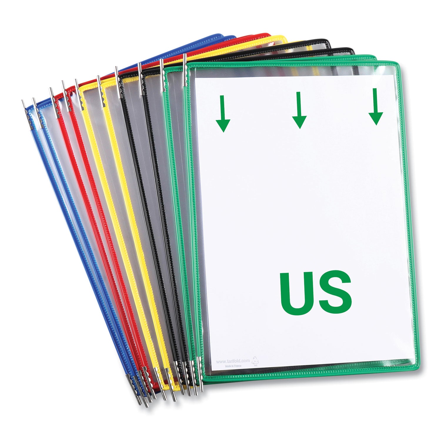 djois® by Tarifold Wall Unit Magnetic Starter Set, 10 Sections, 20-Sheet Capacity, Gray