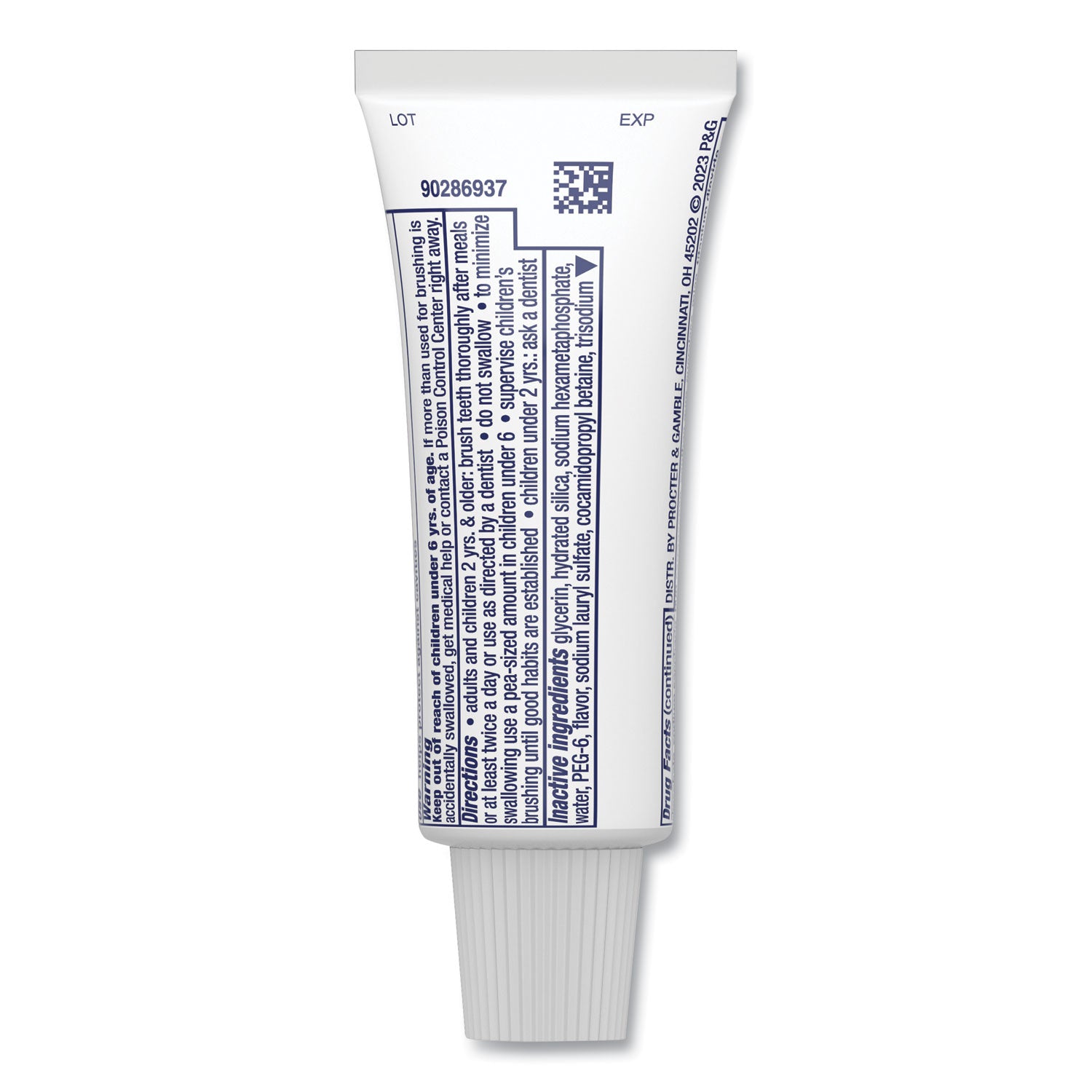 Crest® 3D White Brilliance Advanced Whitening Technology + Advanced Stain Protection Toothpaste, 0.85 oz Tube, 72/Carton