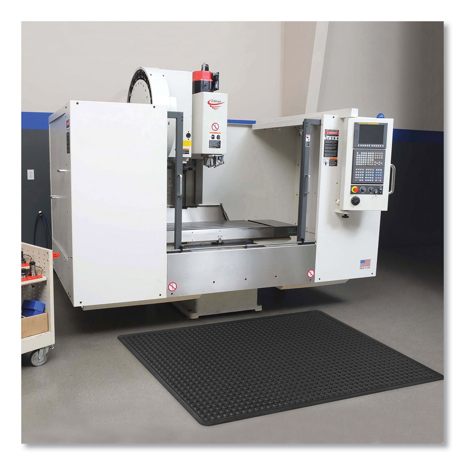 Apache Mills® Bubble Flex Anti-Fatigue Mat, Rectangular, 36 x 48, Black