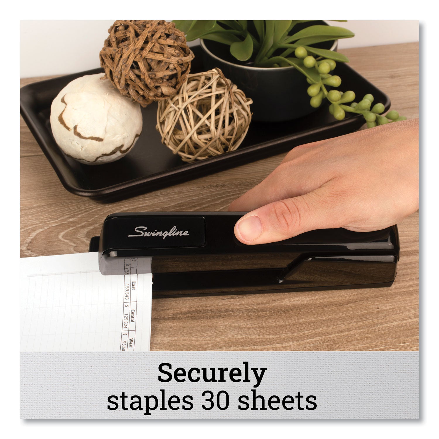 Swingline® 747 Classic Full Strip Stapler, 30-Sheet Capacity, Black