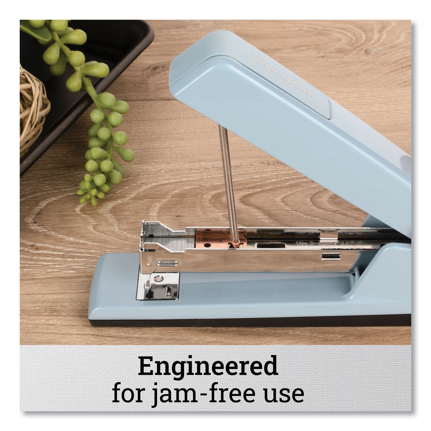 Swingline® 747 Classic Full Strip Stapler, 30-Sheet Capacity, Sky Blue