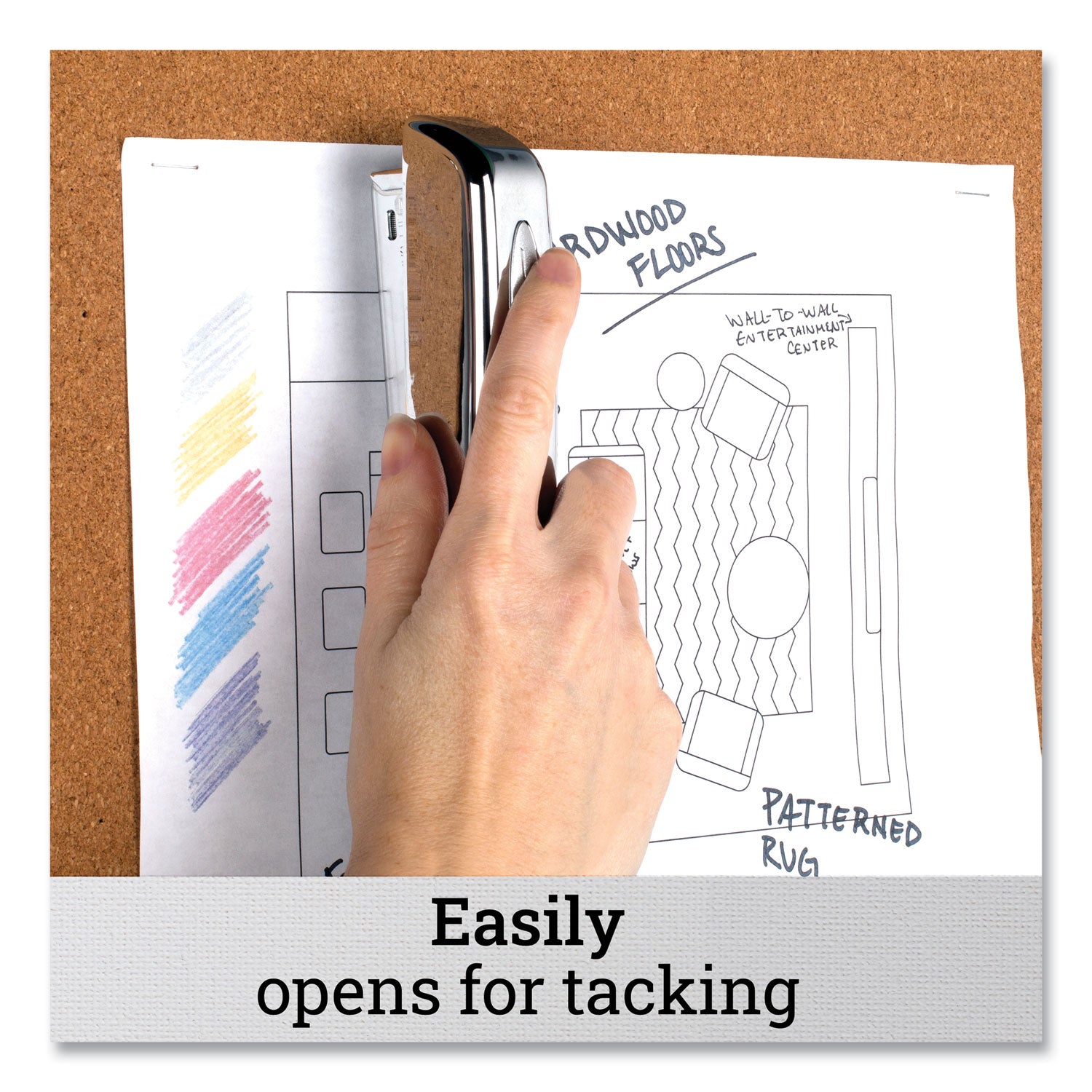 Swingline® 747 Business Full Strip Desk Stapler, 30-Sheet Capacity, Polished Chrome