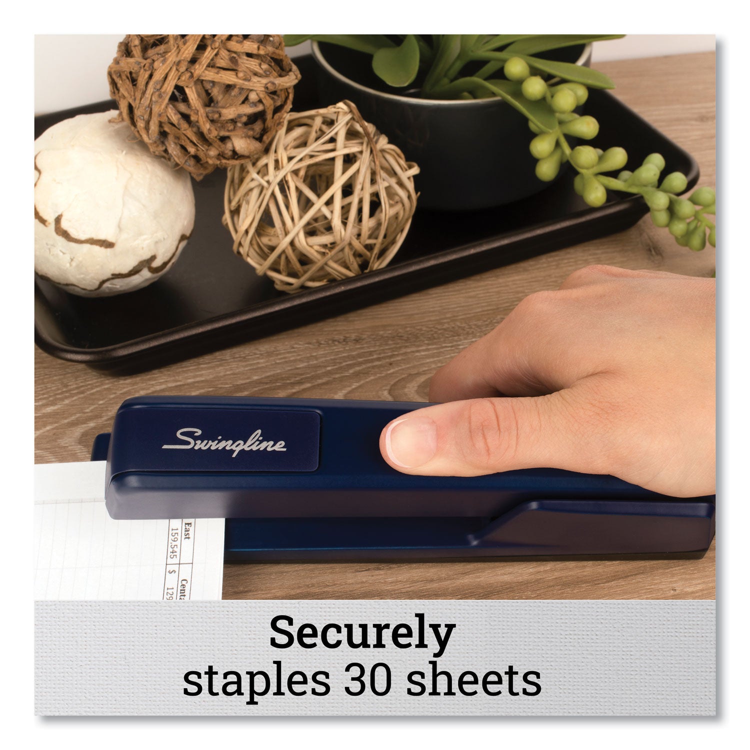Swingline® 747 Classic Full Strip Stapler, 30-Sheet Capacity, Royal Blue