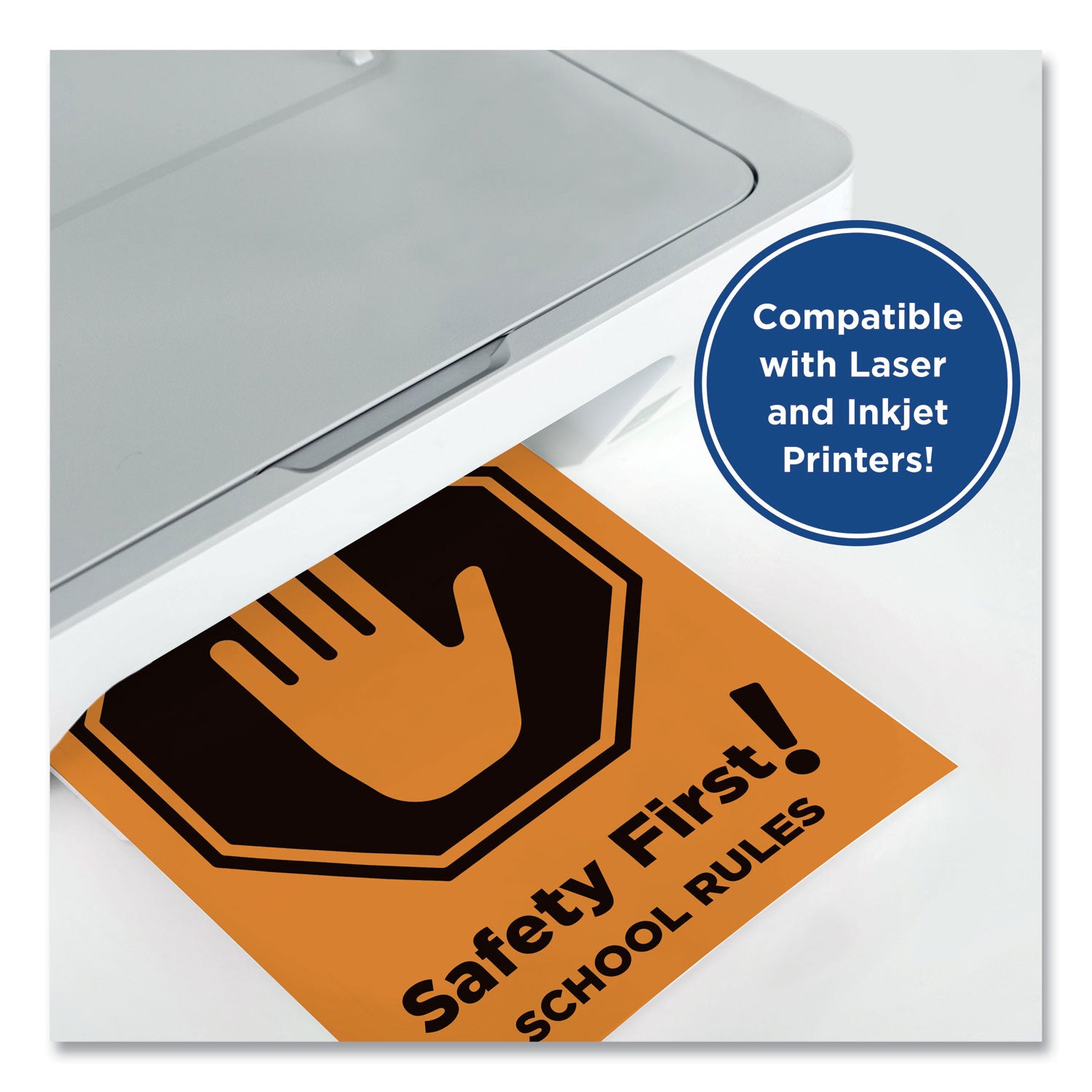 PrintWorks® Professional Color Paper, 24 lb Text Weight, 8.5 x 11, Orange, 500/Ream