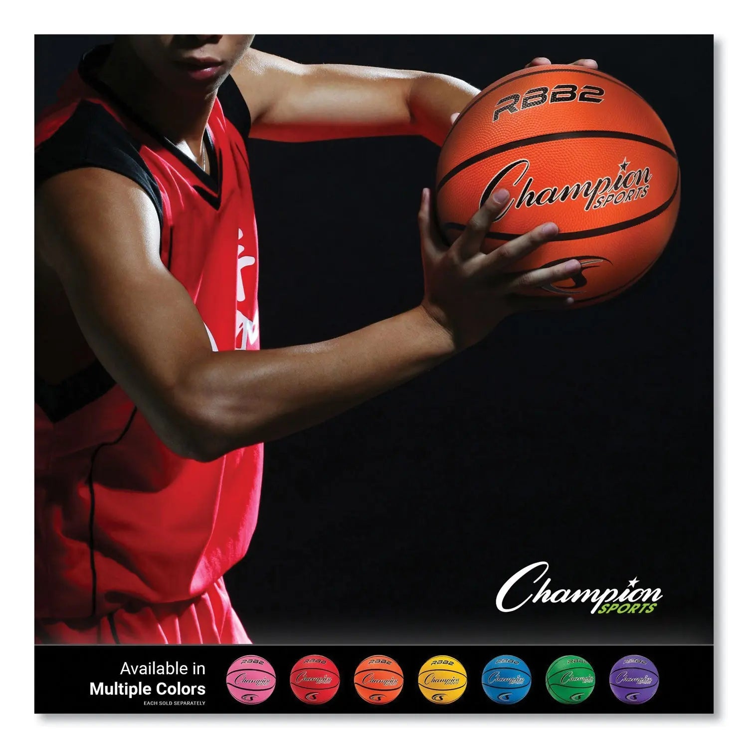 Rubber Sports Ball, For Basketball, No. 5 Size, Junior Size, Orange Champion Sports Flipcost