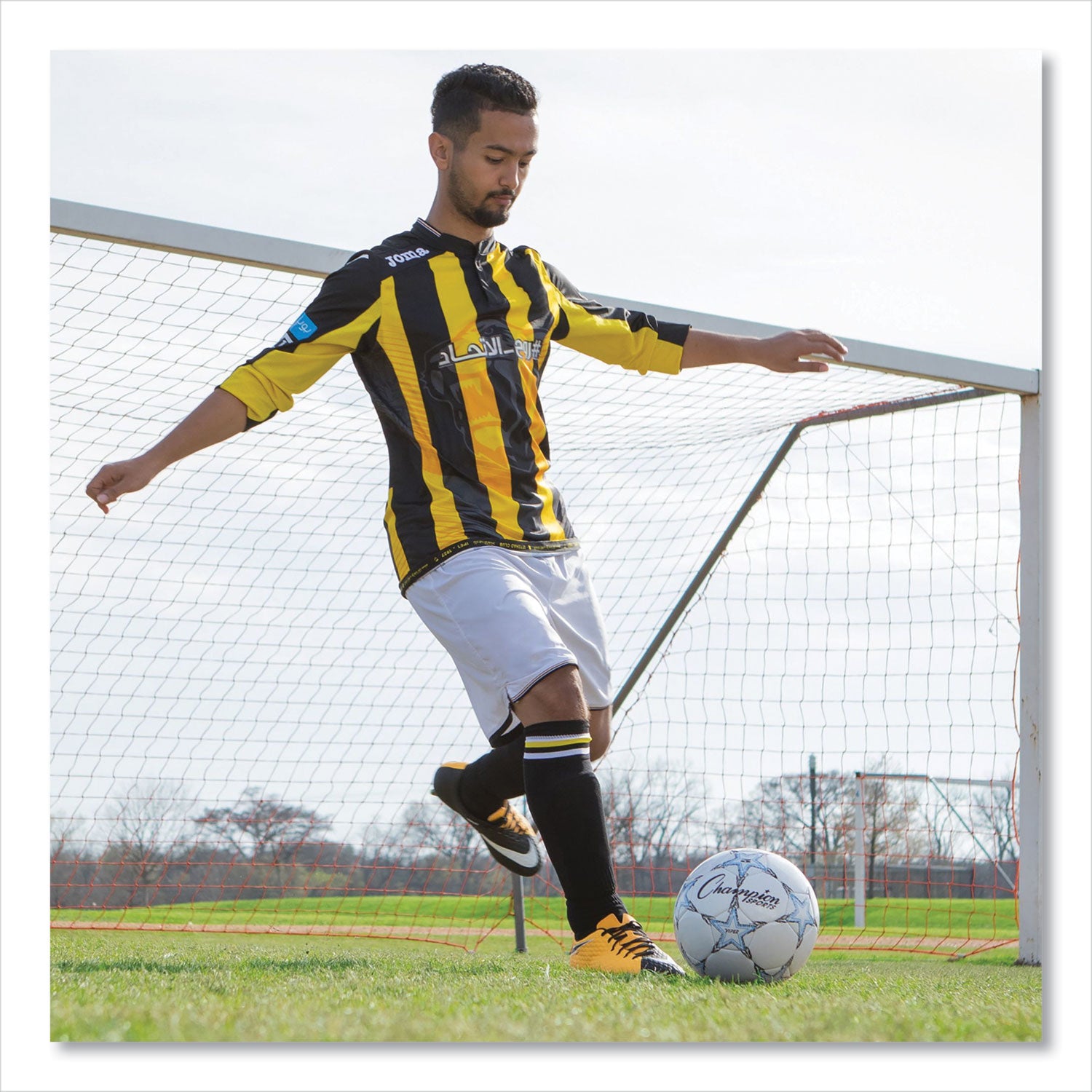 Champion Sports Viper Soccer Ball, No. 5. Size, 8.5" To 9" Diameter, White