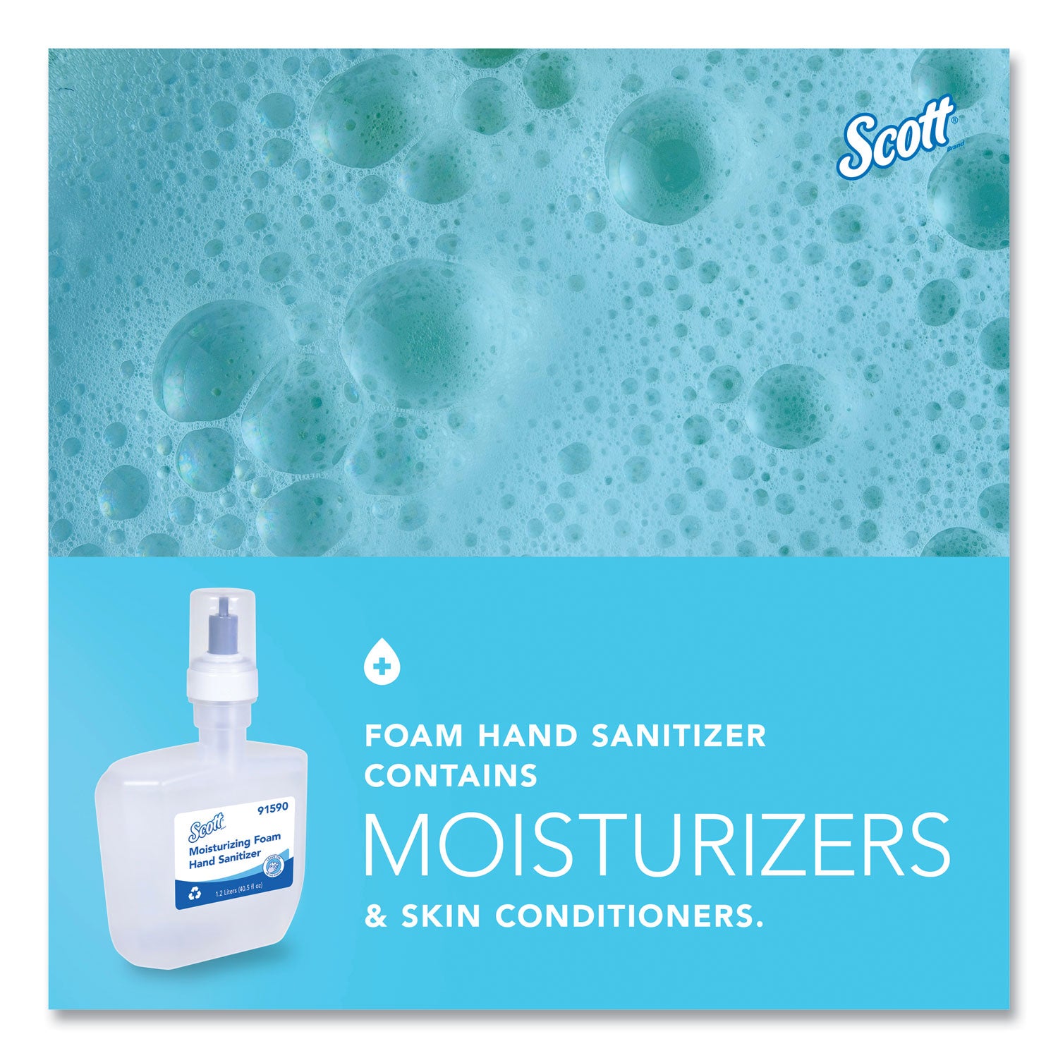 Scott® Pro Moisturizing Foam Hand Sanitizer, 1,200 Ml Cassette, Fruity Cucumber Scent, 2/carton