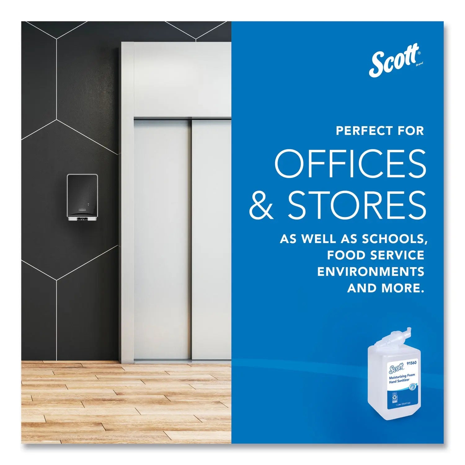 Pro Moisturizing Foam Hand Sanitizer, 1,000 mL Refill, Fruity Cucumber Scent, 6/Carton Scott® Flipcost