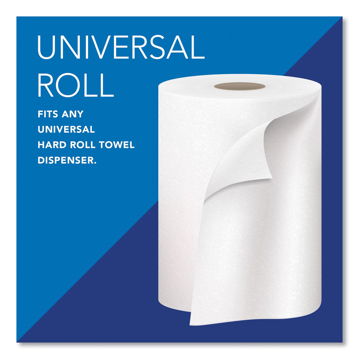 Scott® Essential 100% Recycled Fiber Hard Roll Towel, 1-Ply, 8" x 800 ft, 1.5" Core, White, 12 Rolls/Carton