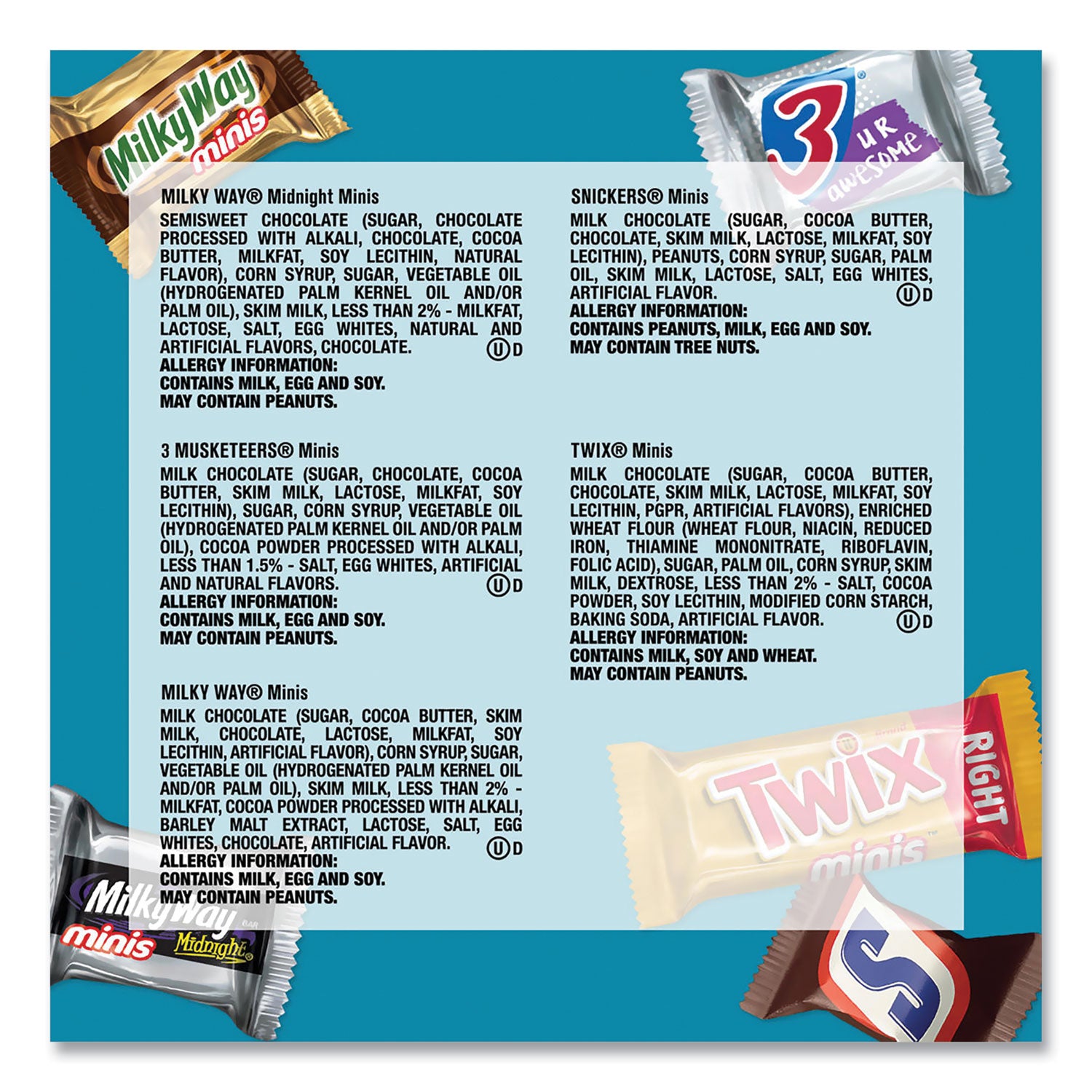 MARS Minis Mix Variety Pack, 62.6 oz Bag