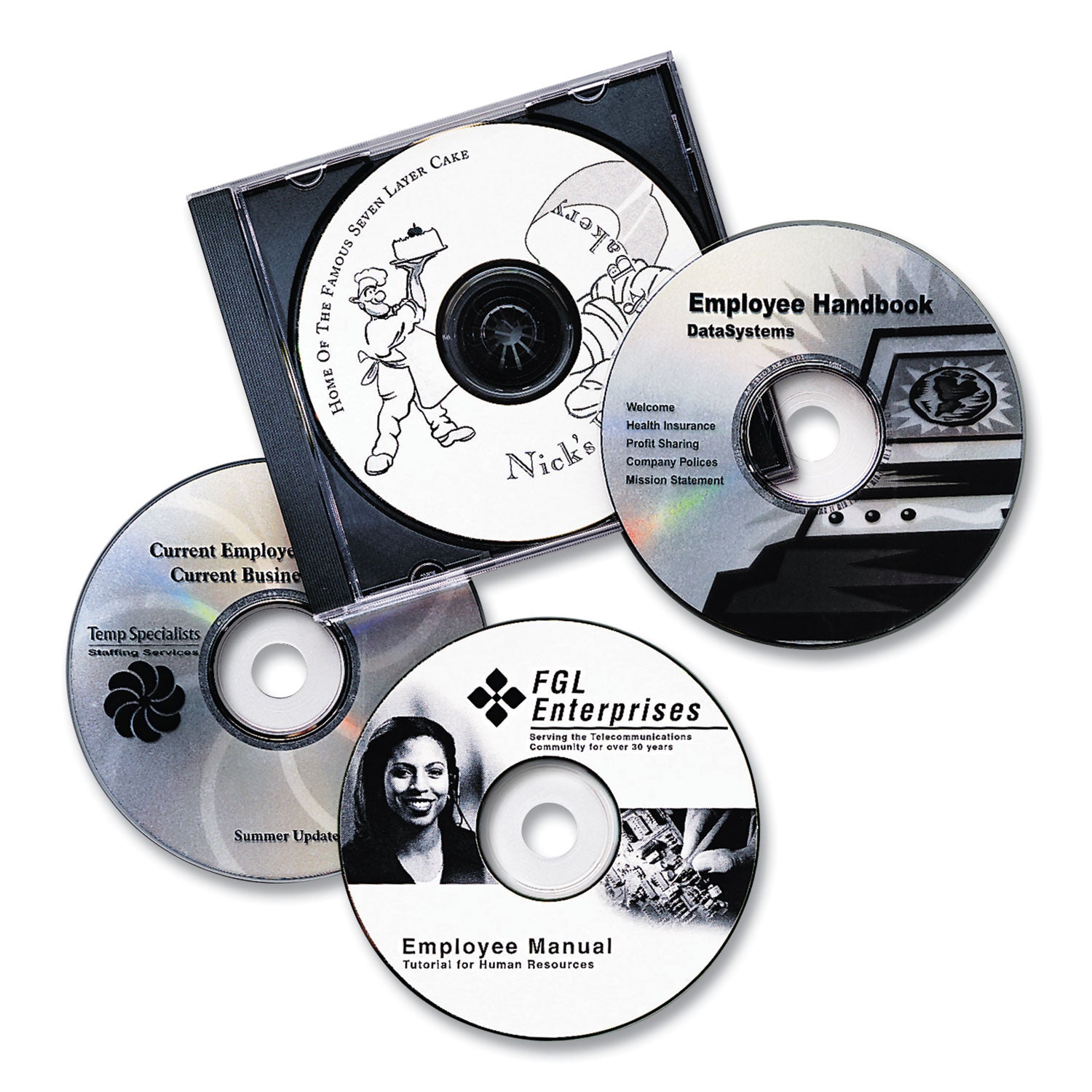 Avery® Laser Cd Labels, Matte White, 100/pack