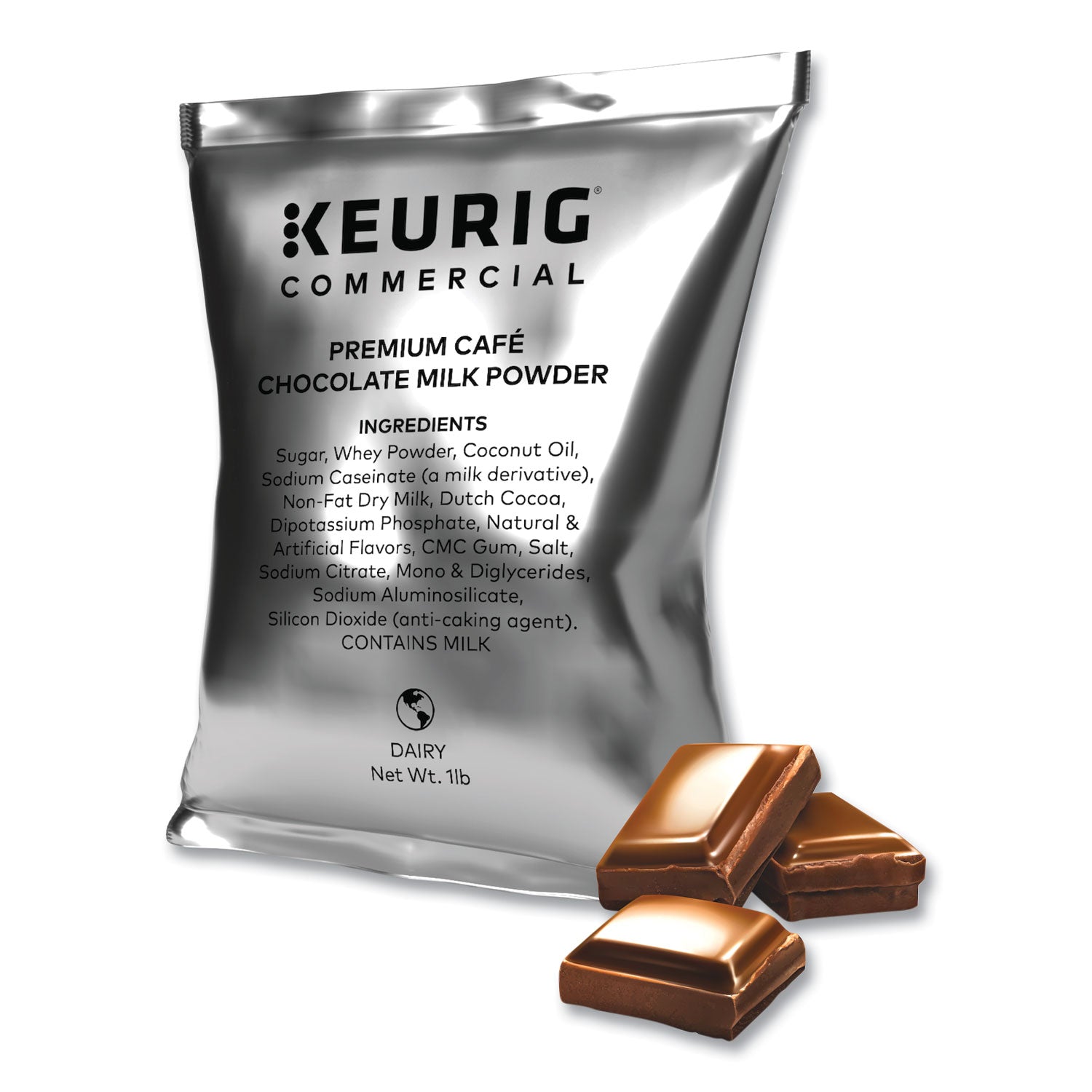 Keurig® Premium Cafe Powders, Chocolate, 1 lb Bag, 12/Carton