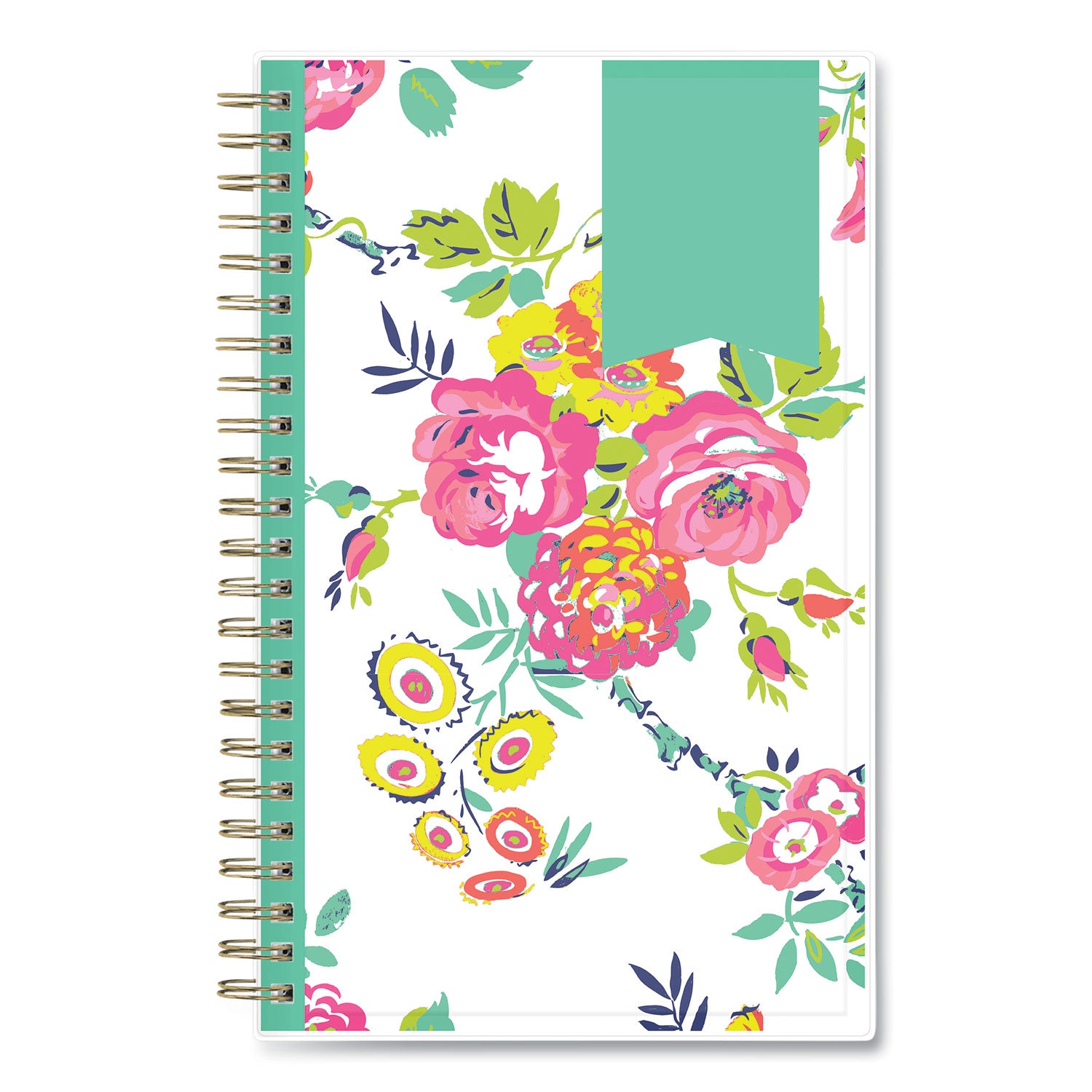 Blue Sky® Day Designer Peyton Create-Your-Own Cover Weekly/Monthly Planner, Floral Artwork, 8 x 5, White, 12-Month (Jan-Dec): 2024