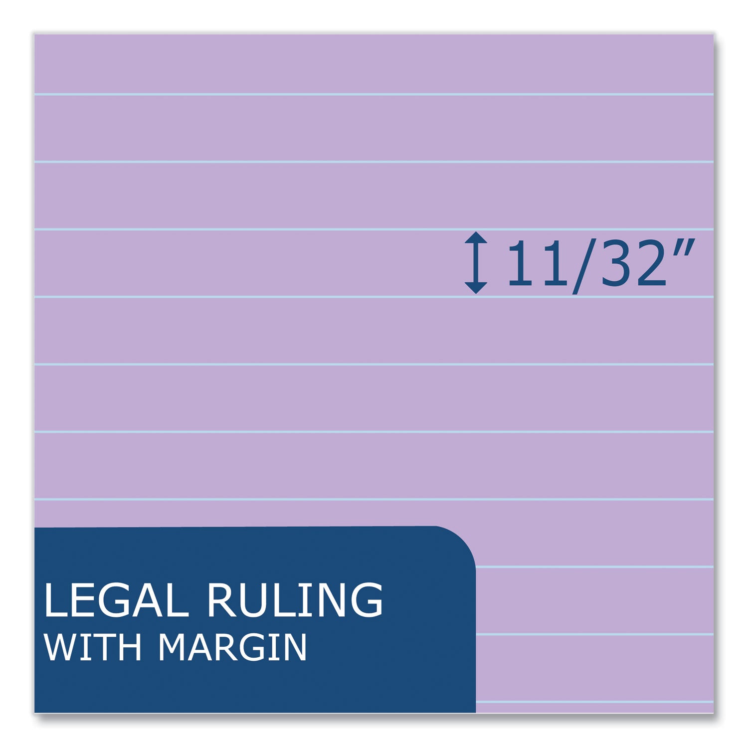 Roaring Spring® Enviroshades Legal Notepads, 50 Orchid 8.5 x 11.75 Sheets, 36 Notepads/Carton