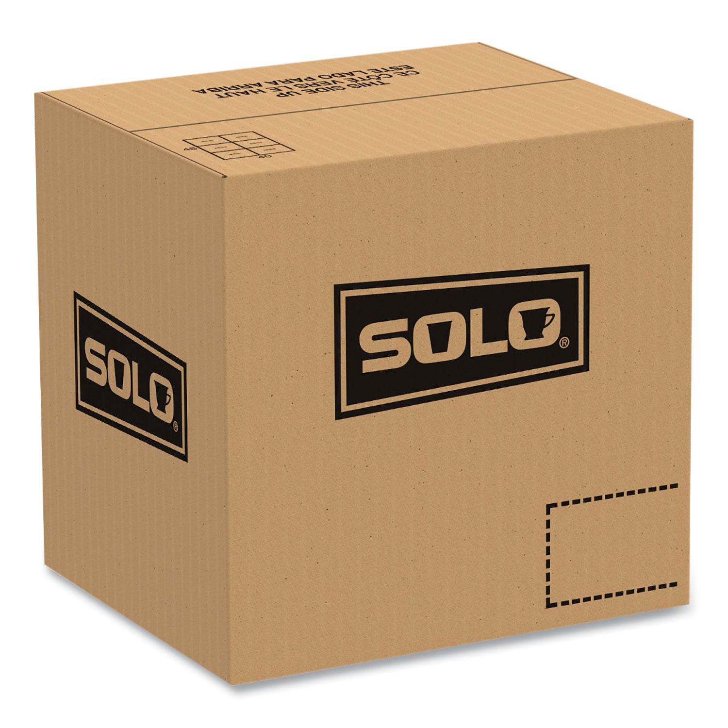 SOLO® OctaView Hinged-Lid Hot Food Containers, 3 Compartments, 38 oz, 9.55 x 9.1 x 2.4, Black/Clear, Plastic, 100/Carton