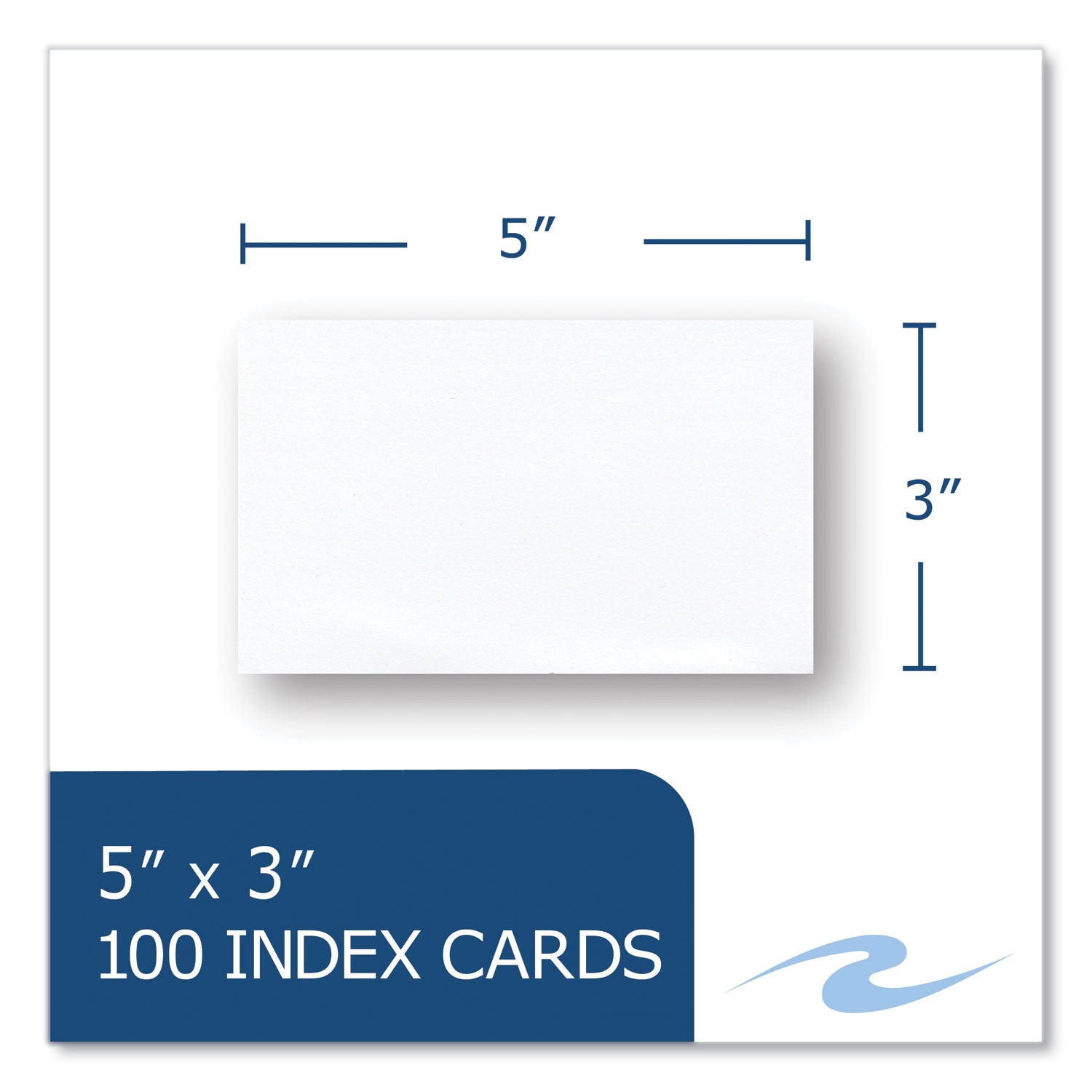 Roaring Spring® White Index Cards, 3 x 5, 100 Cards, 36/Carton