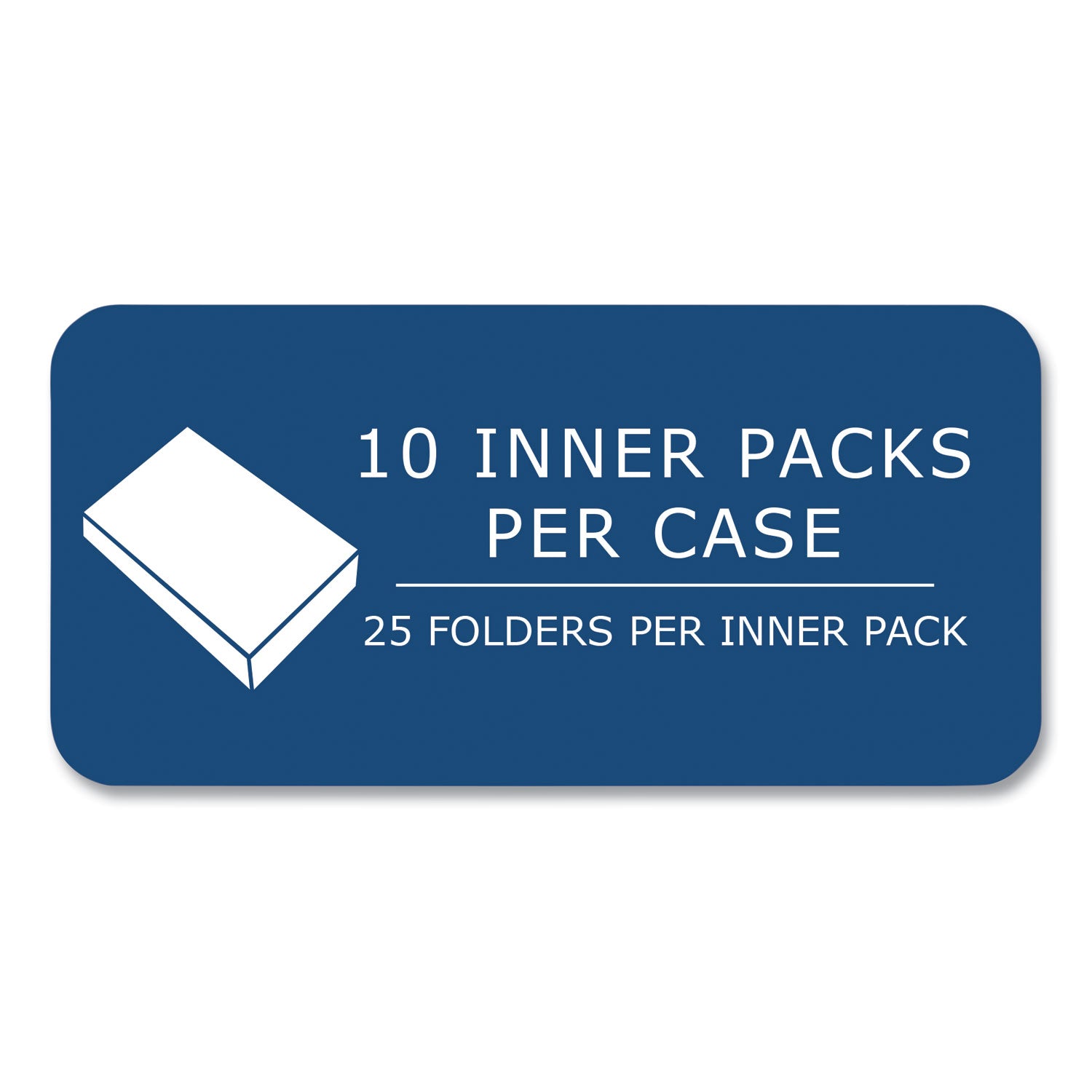 Roaring Spring® Pocket Folder with 3 Fasteners, 0.5" Capacity, 11 x 8.5, White, 25/Box, 10 Boxes/Carton