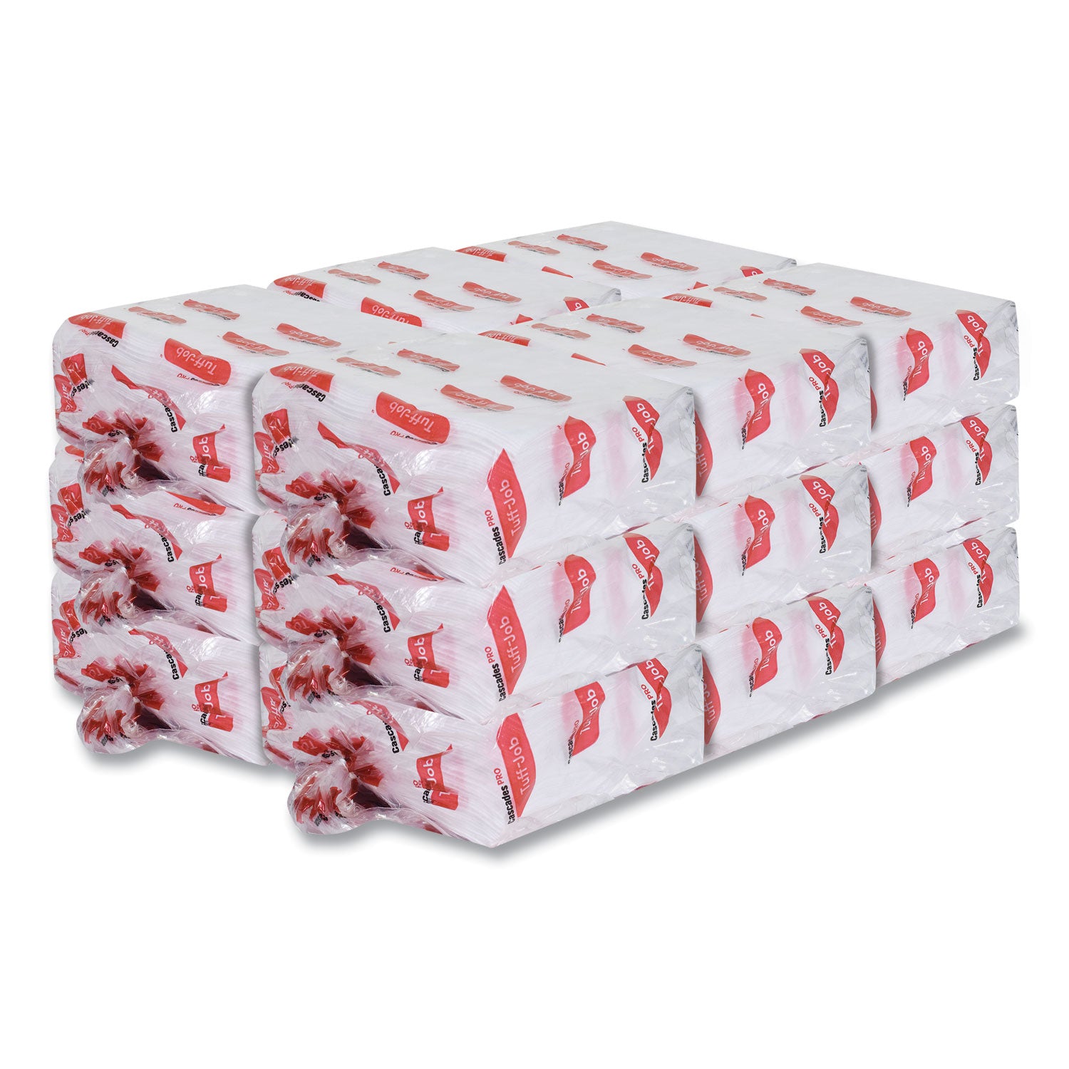 Cascades PRO Tuff-Job S600 High Performance Wipers, 12 X 13, 50/bag, 18 Bags/carton