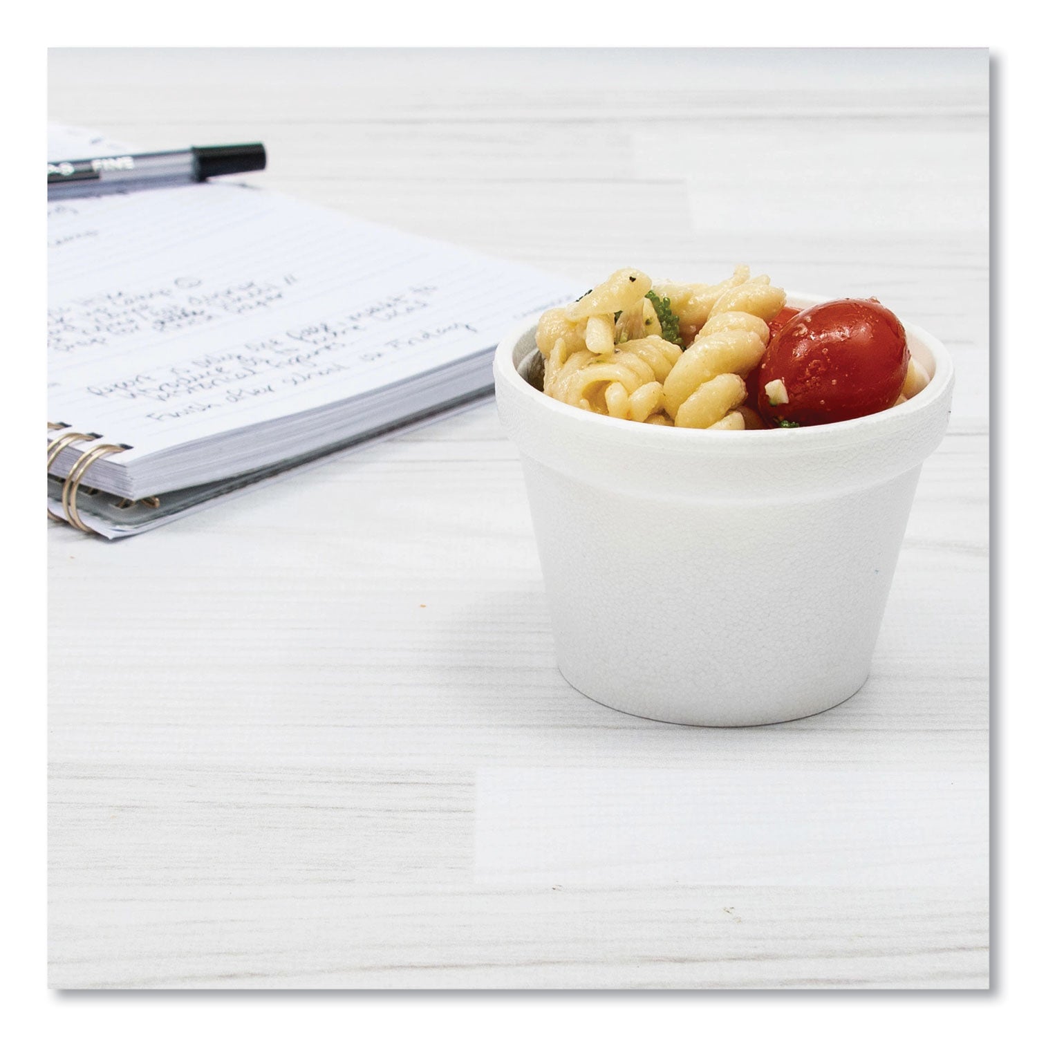 Dart® Bowl Containers, 4 oz, White, Foam, 1,000/Carton