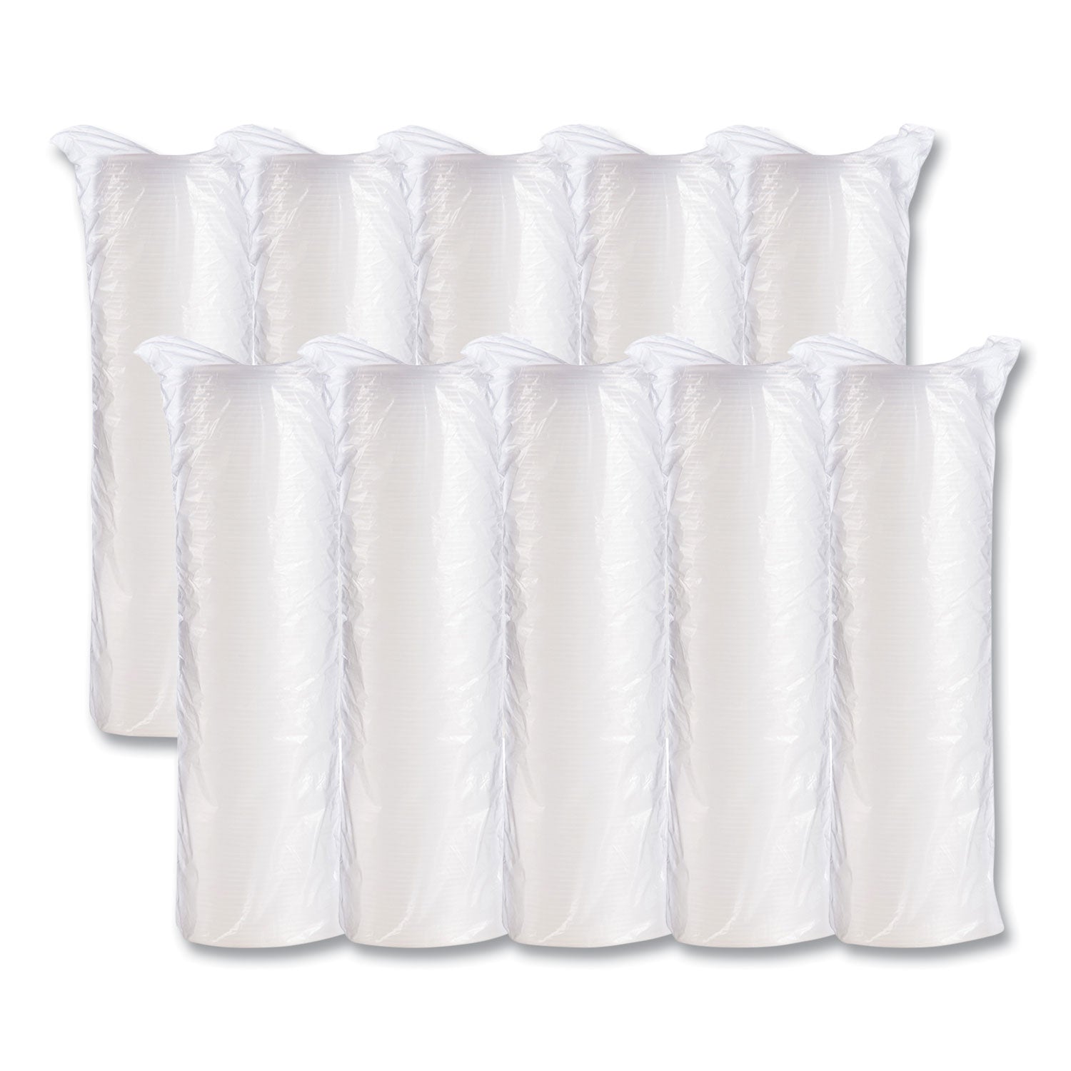 Dart® Plastic Cold Cup Lids, Fits 10 oz Cold Cups, Translucent, 100/Pack, 10 Packs/Carton