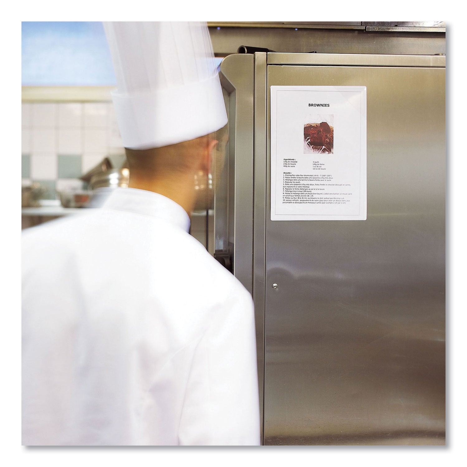 djois® by Tarifold Easy Load Magnetic Pocket with Corner Closure, 14 x 11, Clear Frame, 5/Pack