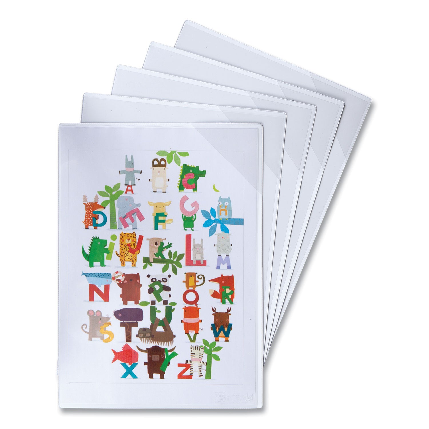 djois® by Tarifold Easy Load Magnetic Pocket with Corner Closure, 14 x 11, Clear Frame, 5/Pack