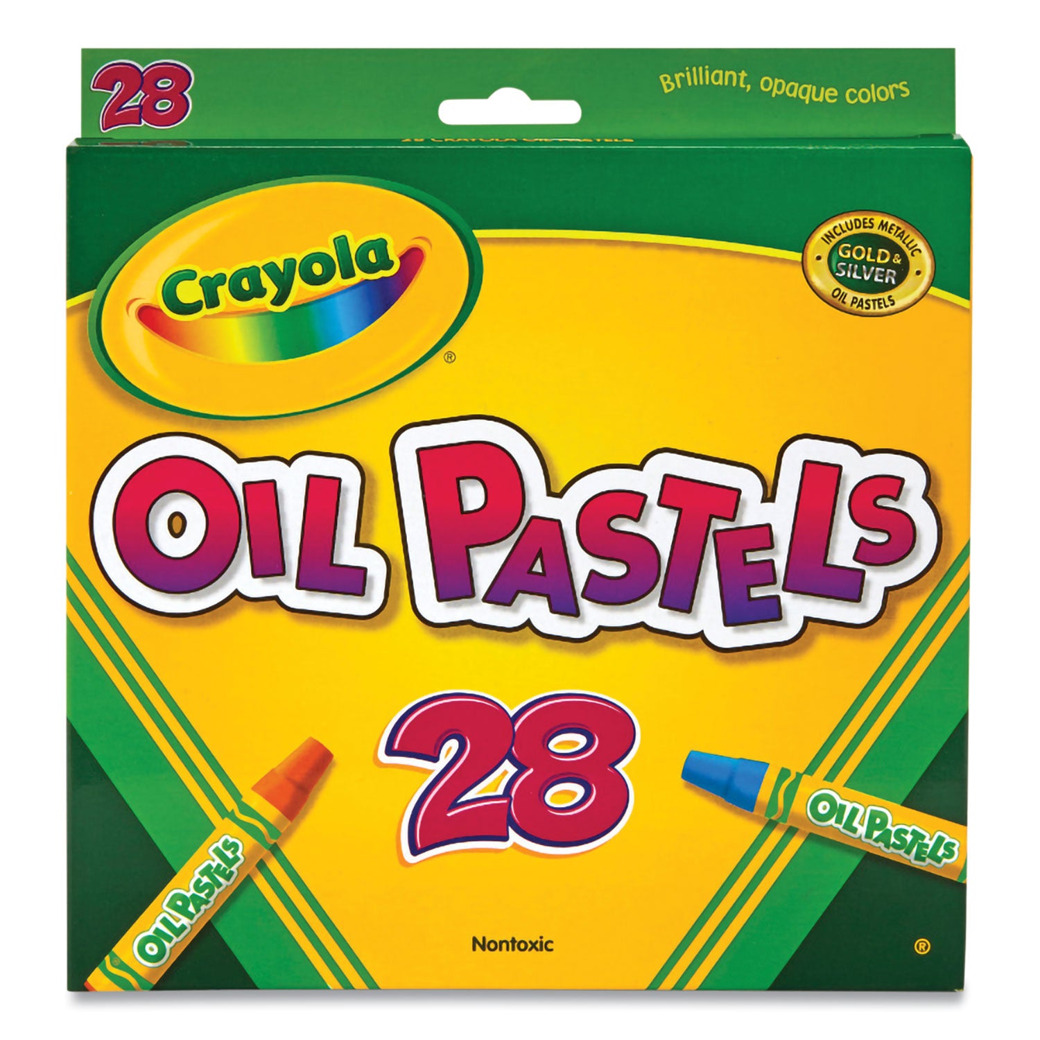 Crayola® Oil Pastels, 28 Assorted Colors, 28/pack