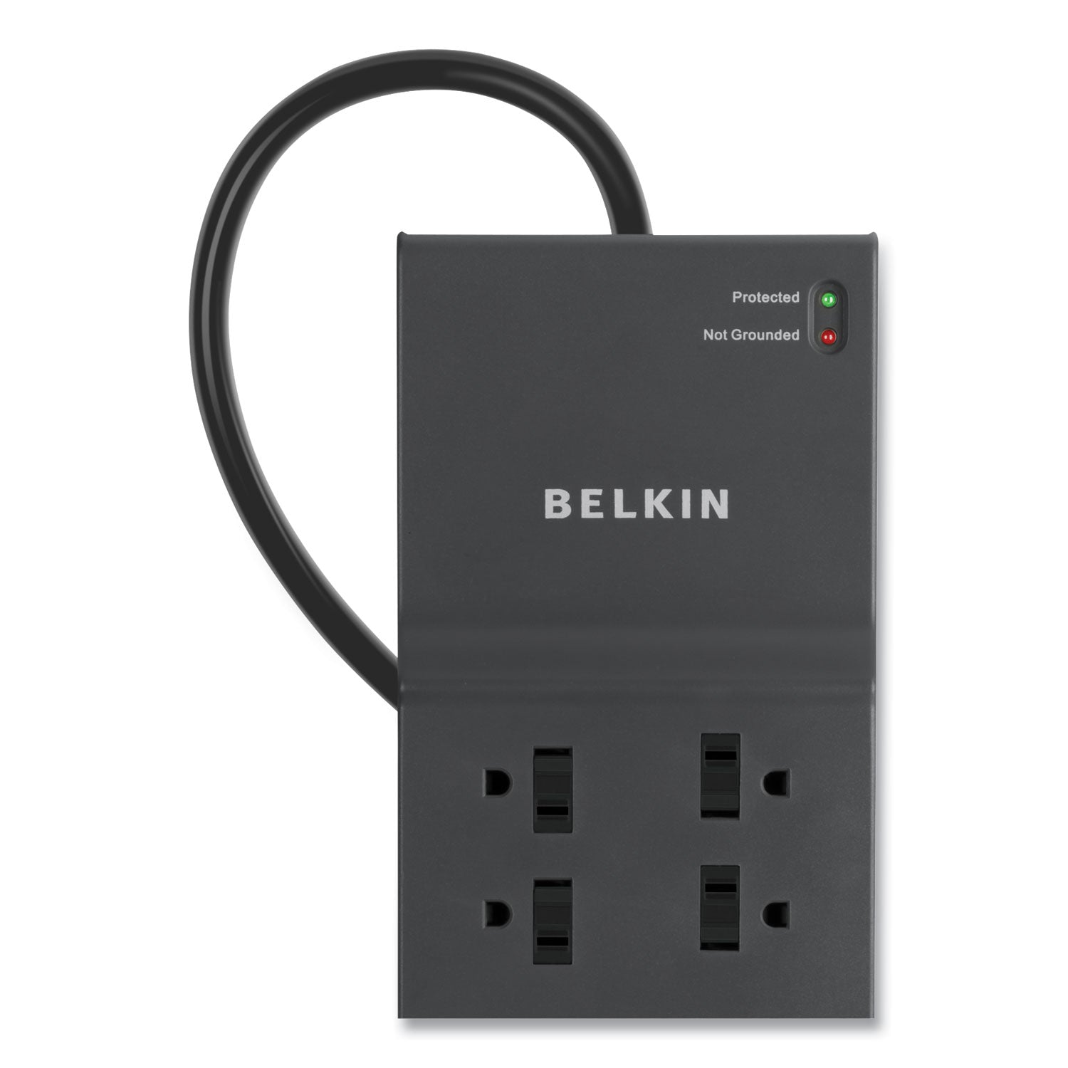Belkin® Home/Office Surge Protector, 8 AC Outlets, 8 ft Cord, 2,500 J, Black