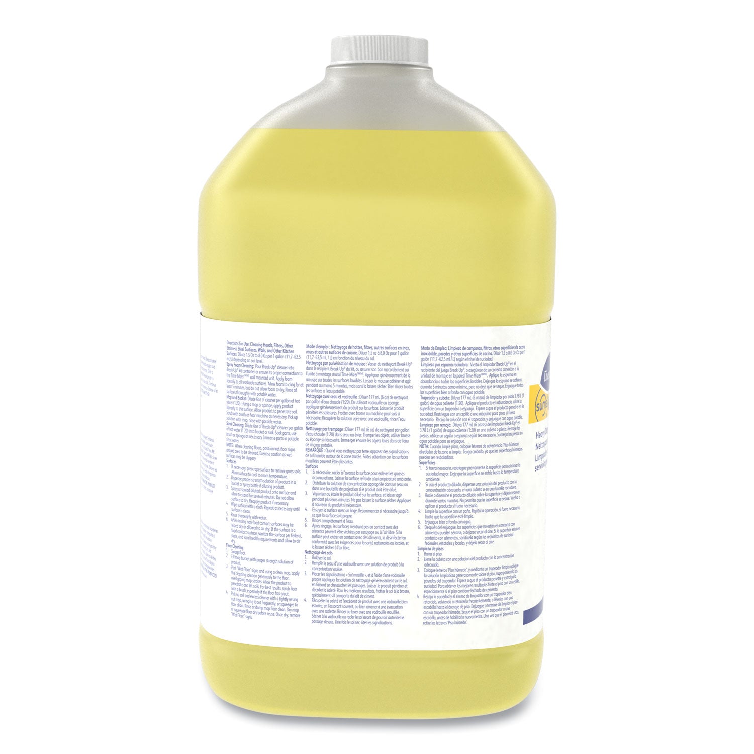 Diversey™ Suma Break-Up Ii D3.5 Heavy-Duty Foaming Grease-Release Cleaner, 128 Oz Bottle, 4/carton