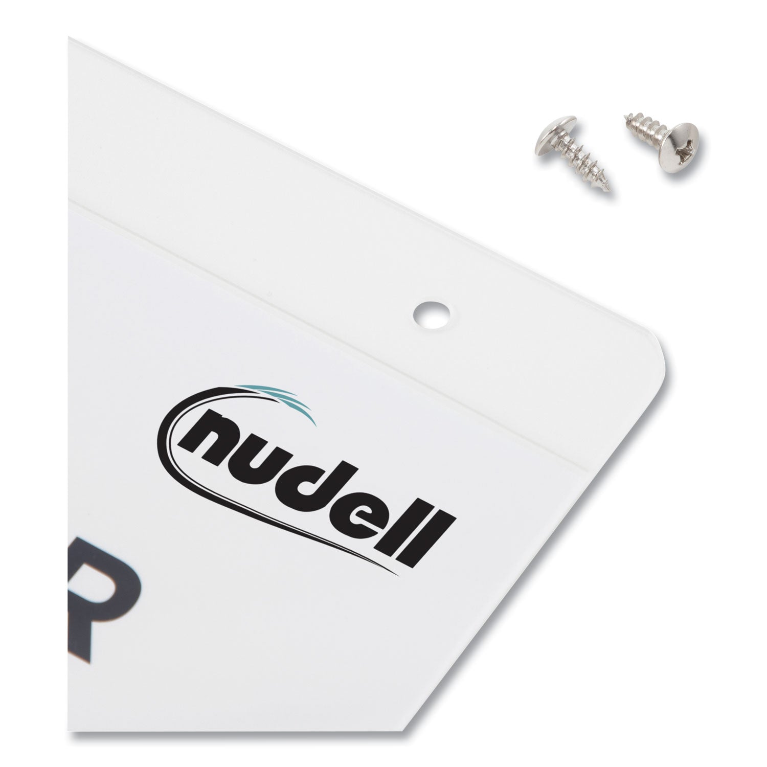 NuDell™ Clear Plastic Vertical-Orientation Wall Sign Holder with Mounting Screws, Quick-Change Insert System, 8.5 x 11 Insert