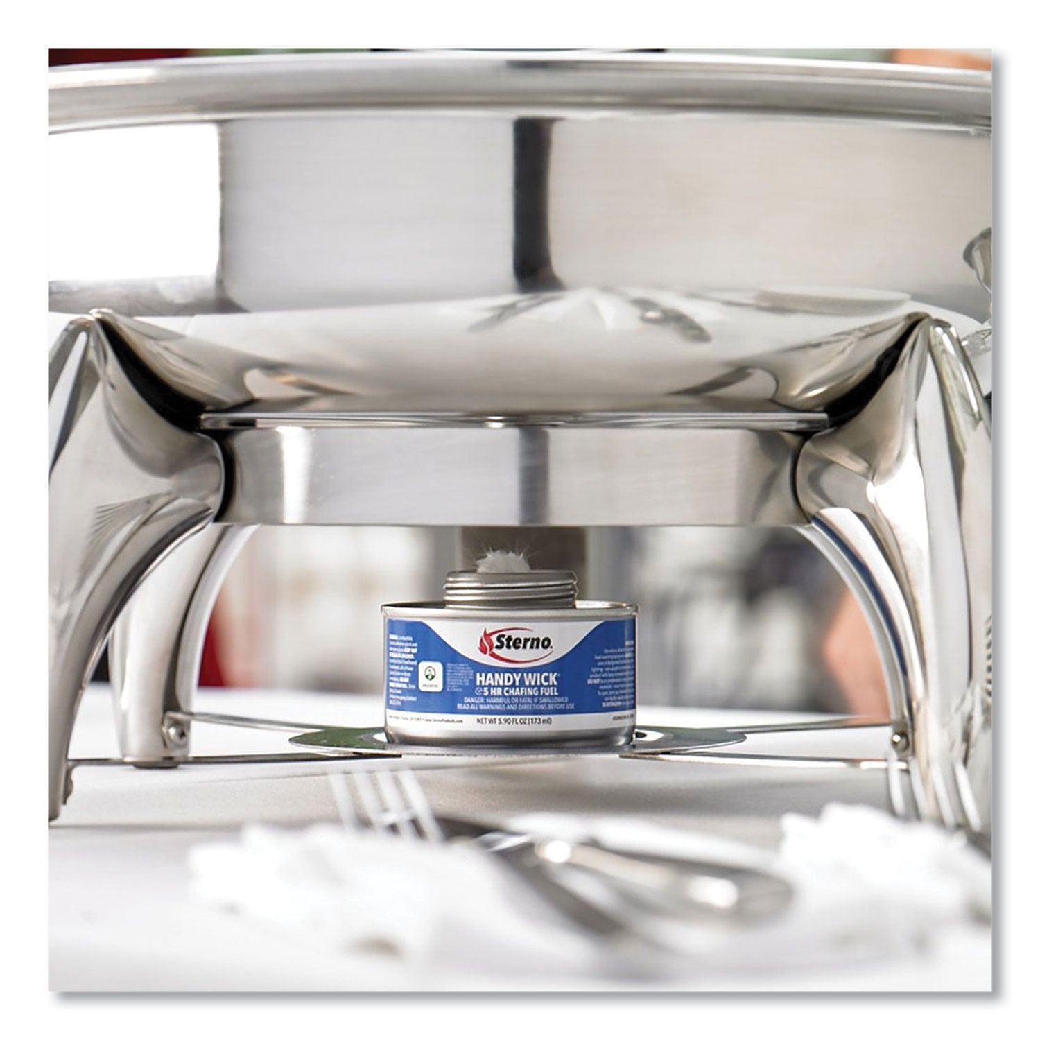 Sterno® Handy Wick Chafing Fuel, Methanol, 4 Hour Burn, 4.84 oz Can, 24/Carton