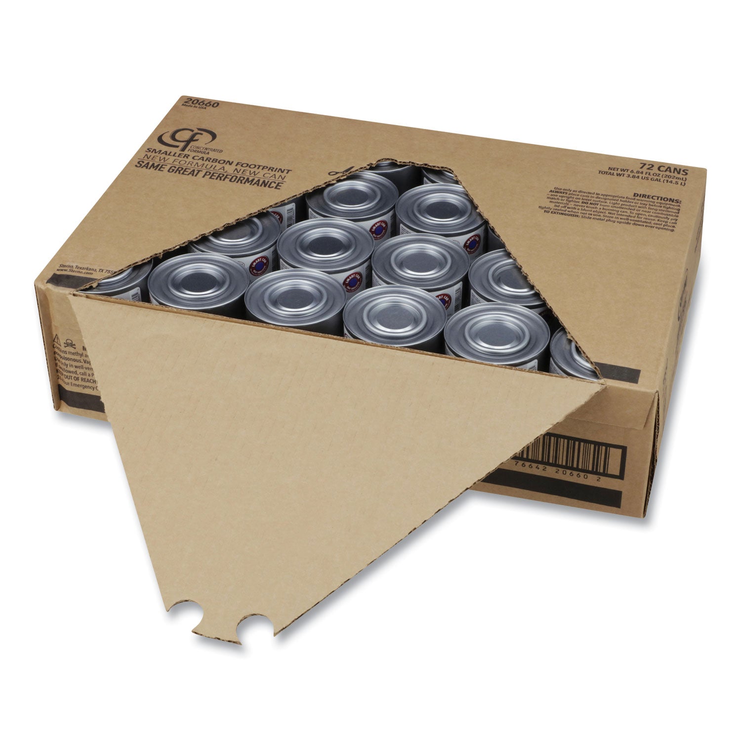 Sterno® Handy Fuel Methanol Gel Chafing Fuel, 2 Hour Burn, 6.7 oz, 72/Carton