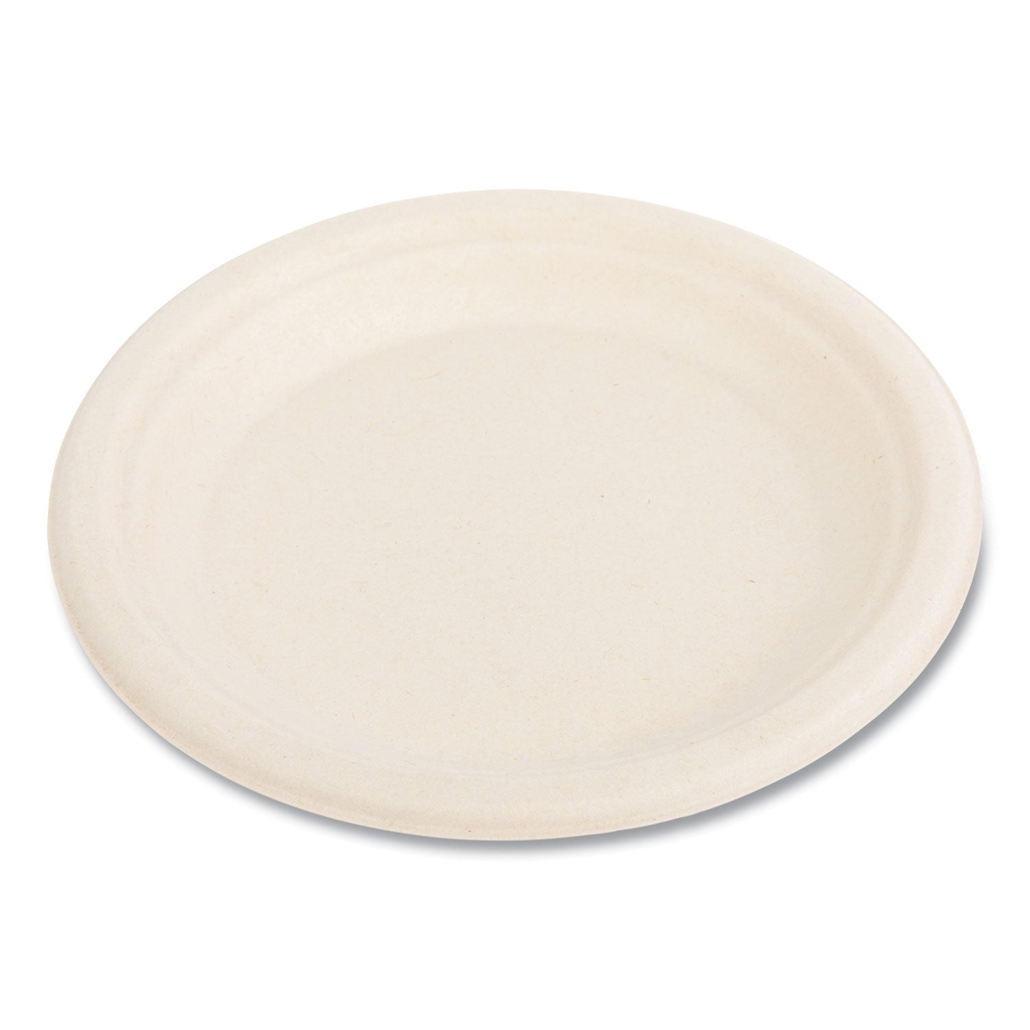 Boardwalk® Bagasse PFAS-Free Dinnerware, Plate, Sugarcane, 6" dia, Tan, 1,000/Carton