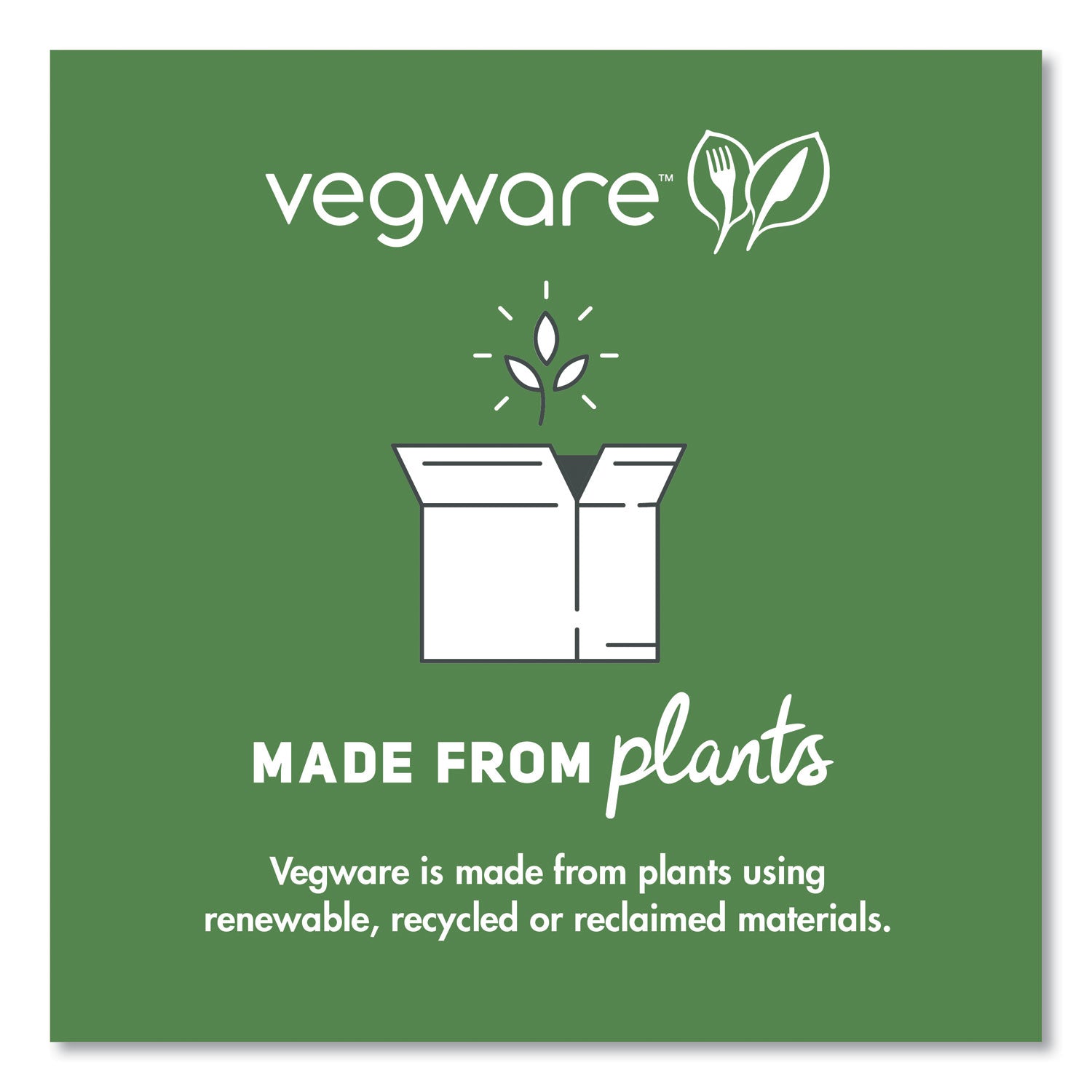 Vegware™ 96 Series Cold Cup Lids, Fits Vegware 96-Series Cold Cups, Plastic, Clear, 1,000/Carton
