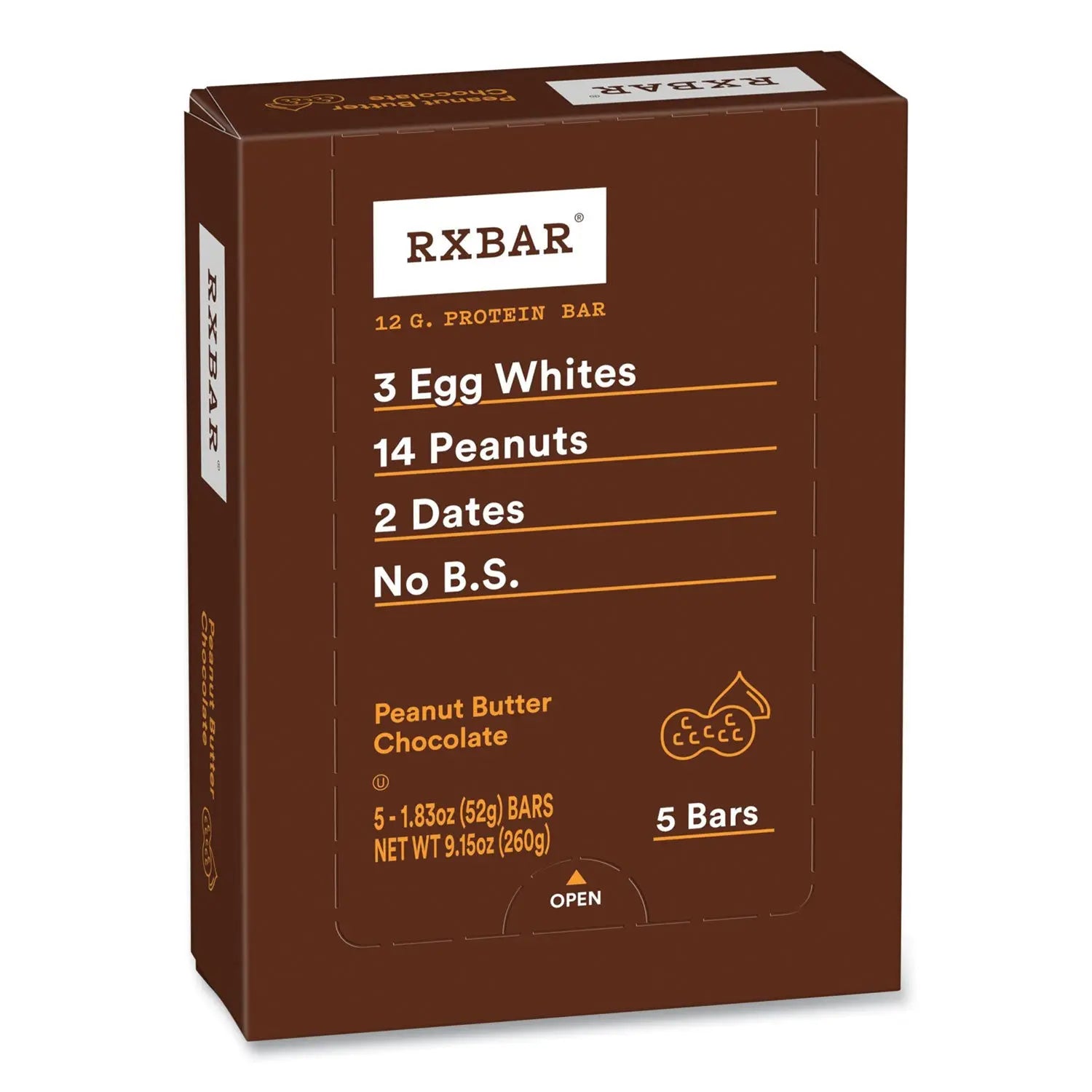 Adult Bars, Assorted Flavors, 1.83 oz Bar, 5 Bars/Pack, 3 Packs/Carton RXBAR® Flipcost