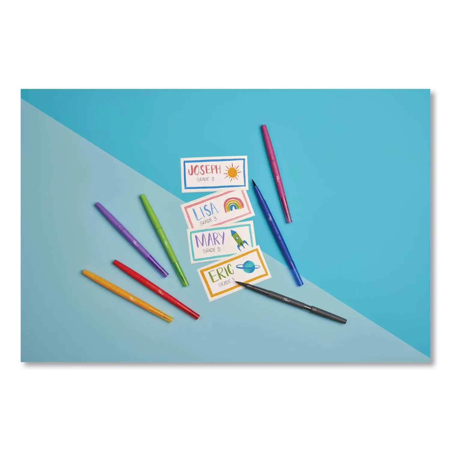 Flair Duo Felt Tip Porous Point Pen, Stick, Medium 0.7 mm, Assorted Ink and Barrel Colors, 16/Pack Paper Mate® Flipcost