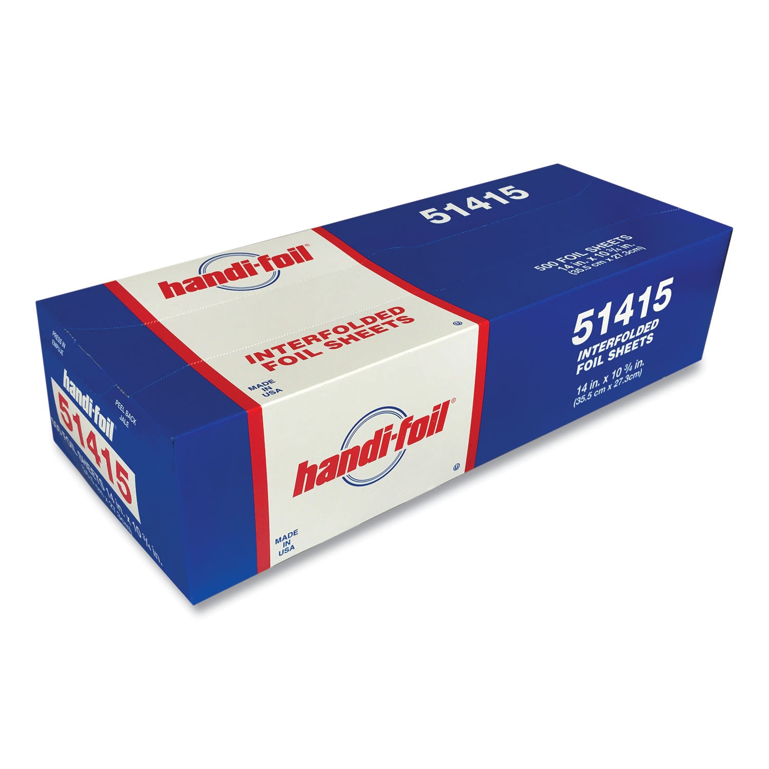 HFA® Interfolded Foil Sheets, 10.75 x 14, 500/Box, 6 Boxes/Carton