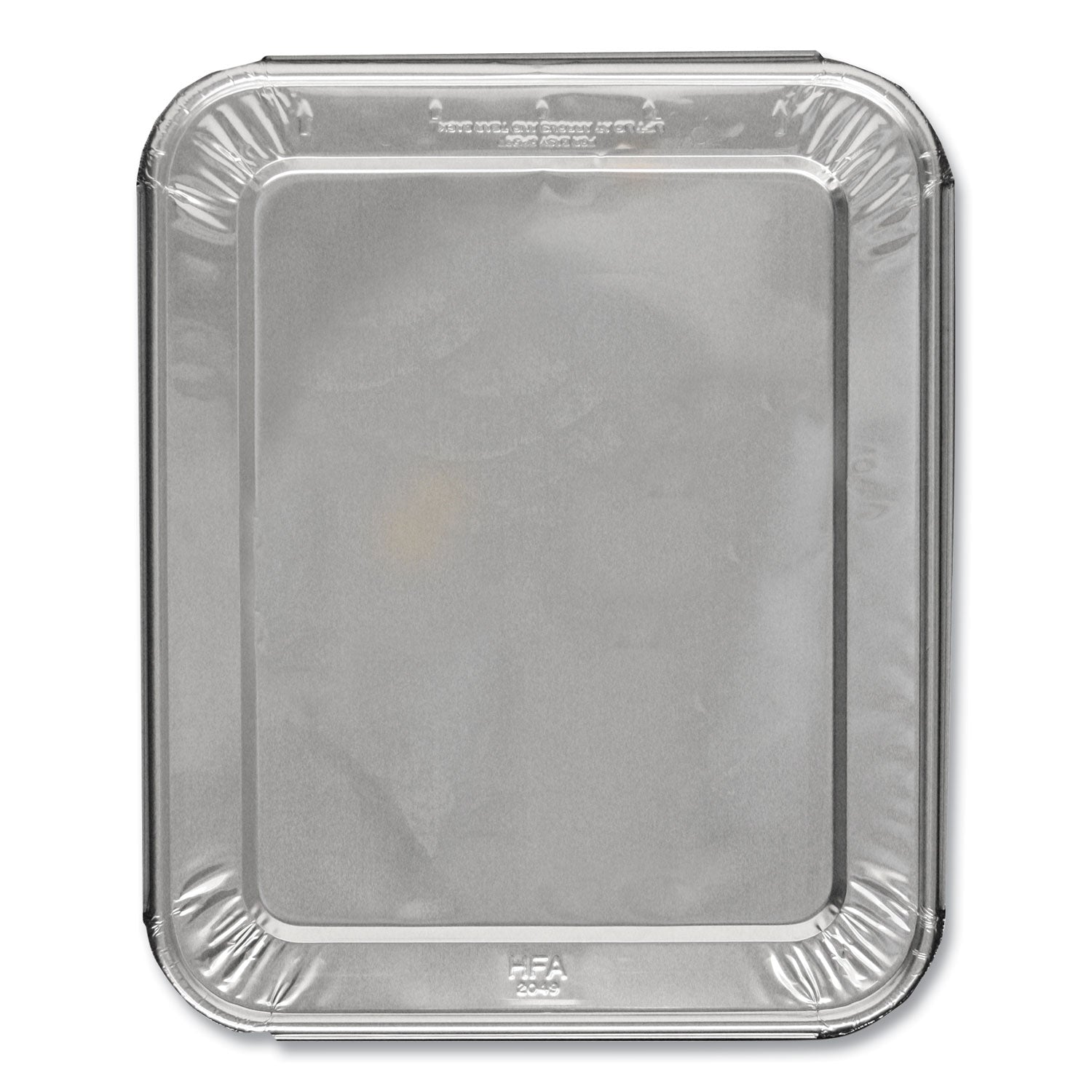 Steam Table Pan Lids, Full Curl Edge, Fits Half-Size Pan, 0.62" Deep, 11.16 x 12.75, 100/Carton